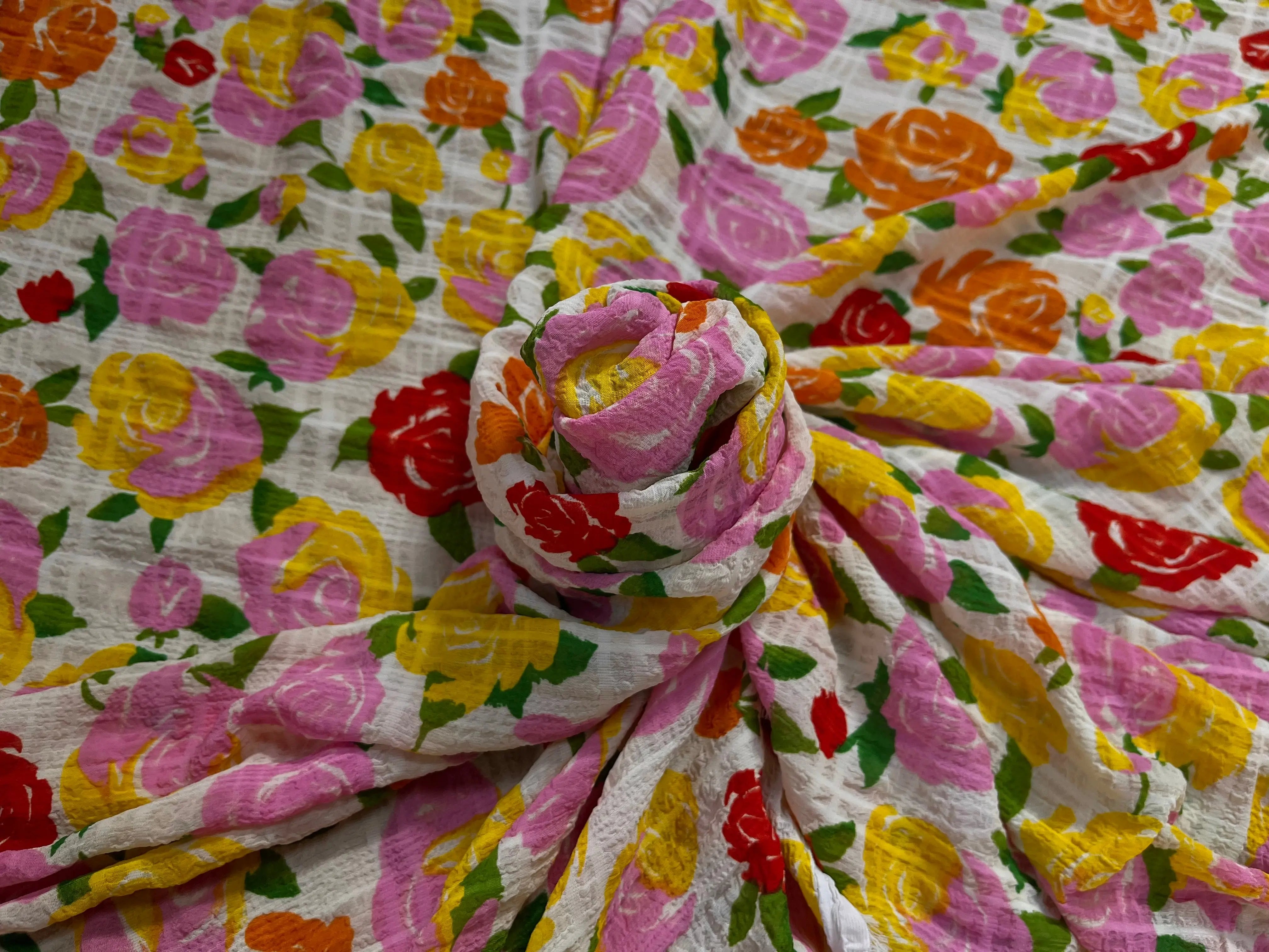 SEERSUCKER FLEURS MULTICOLOR - My Little Coupon