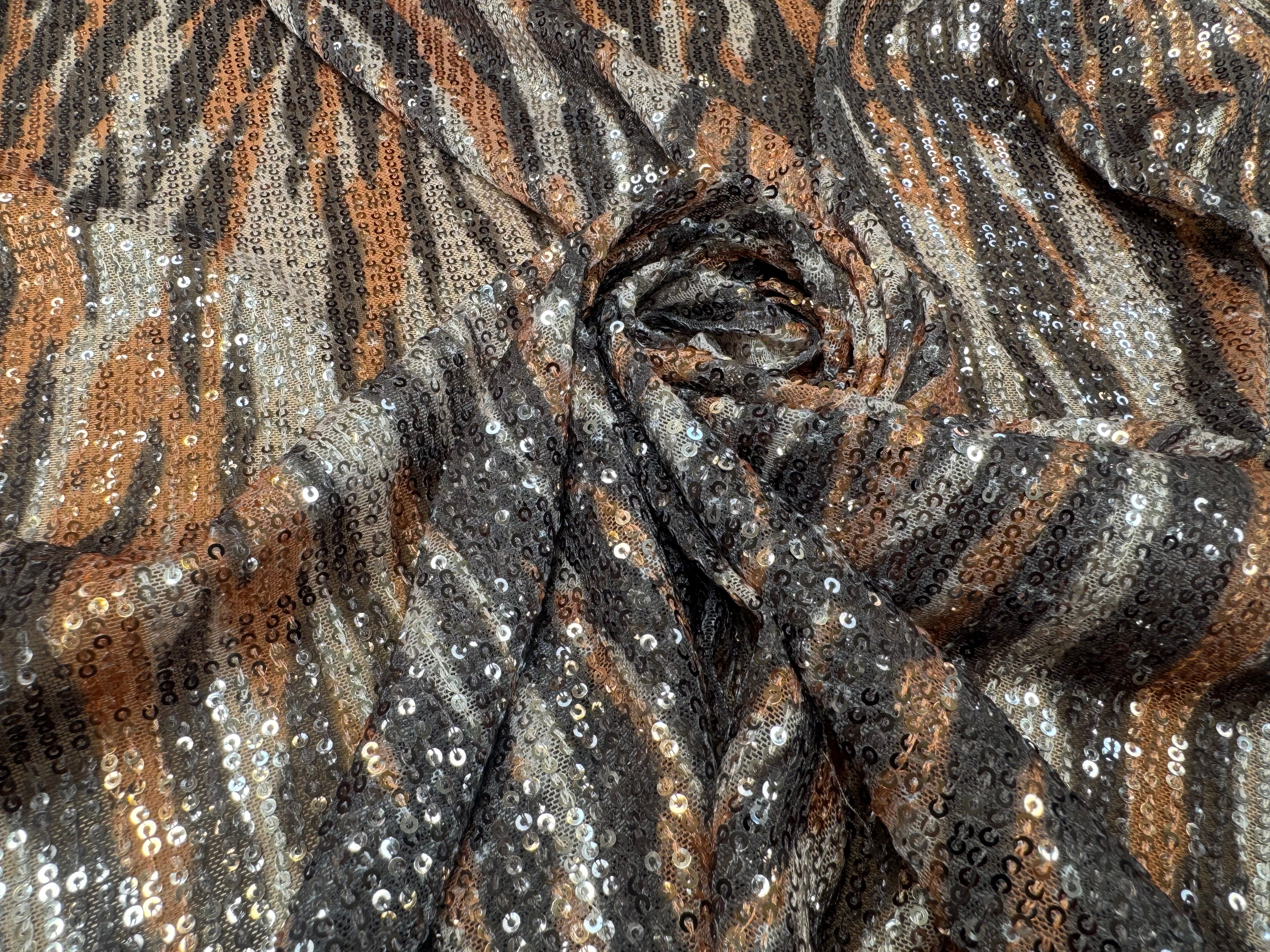 SEQUIN MOTIFS TIGRE - My Little Coupon