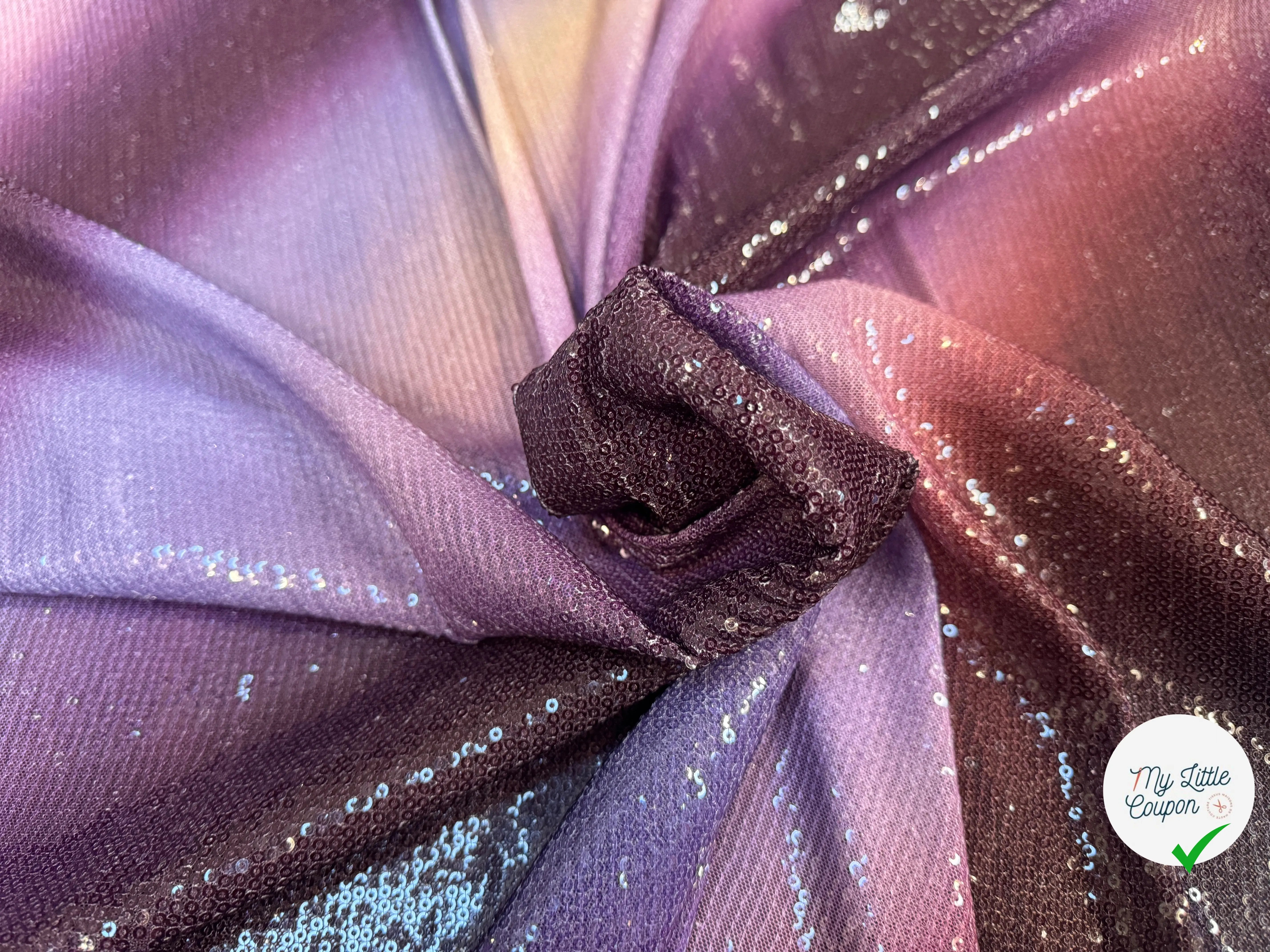 SEQUIN STRETCH DÉGRADÉ VIOLET - My Little Coupon