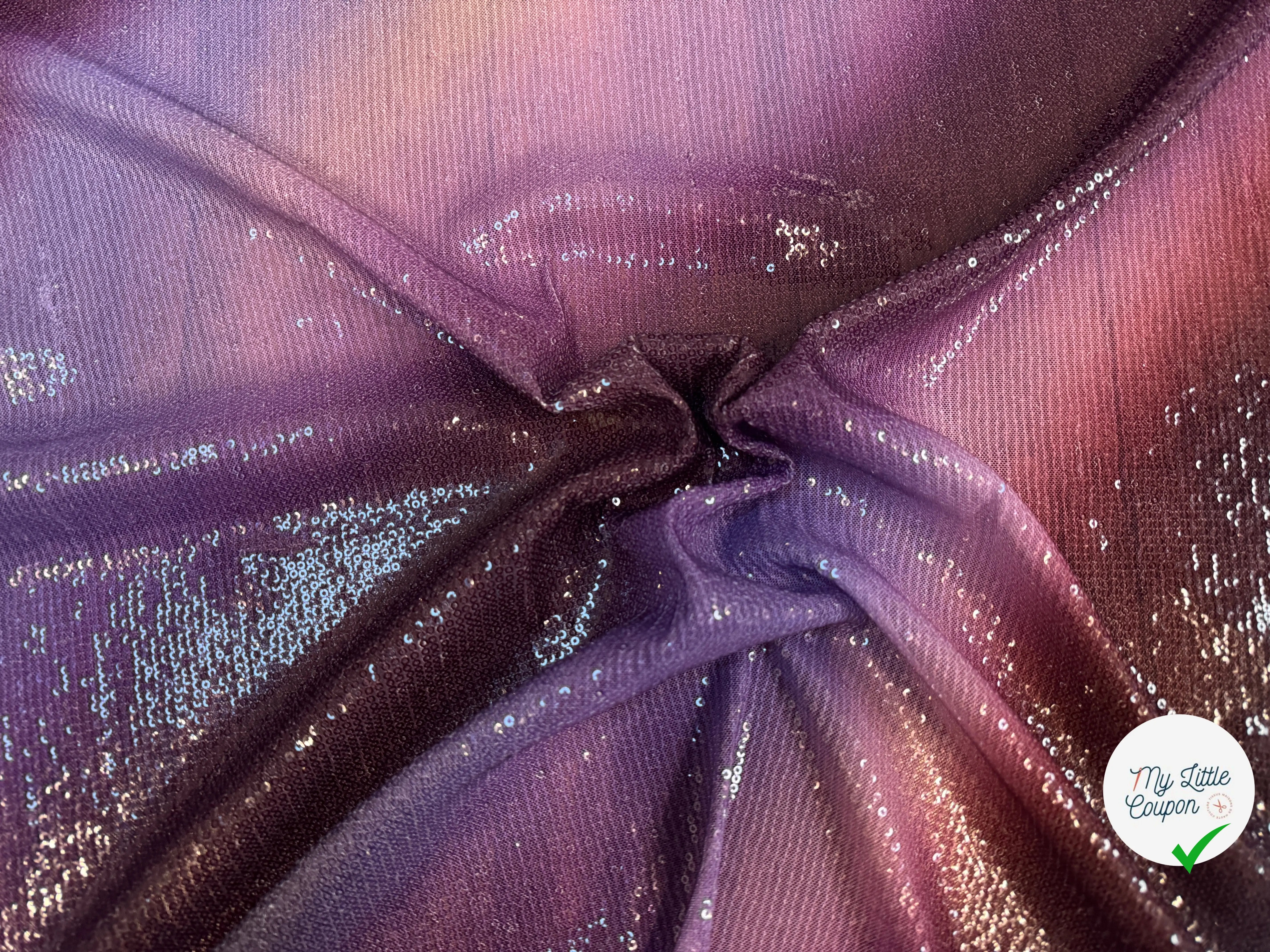 SEQUIN STRETCH DÉGRADÉ VIOLET - My Little Coupon