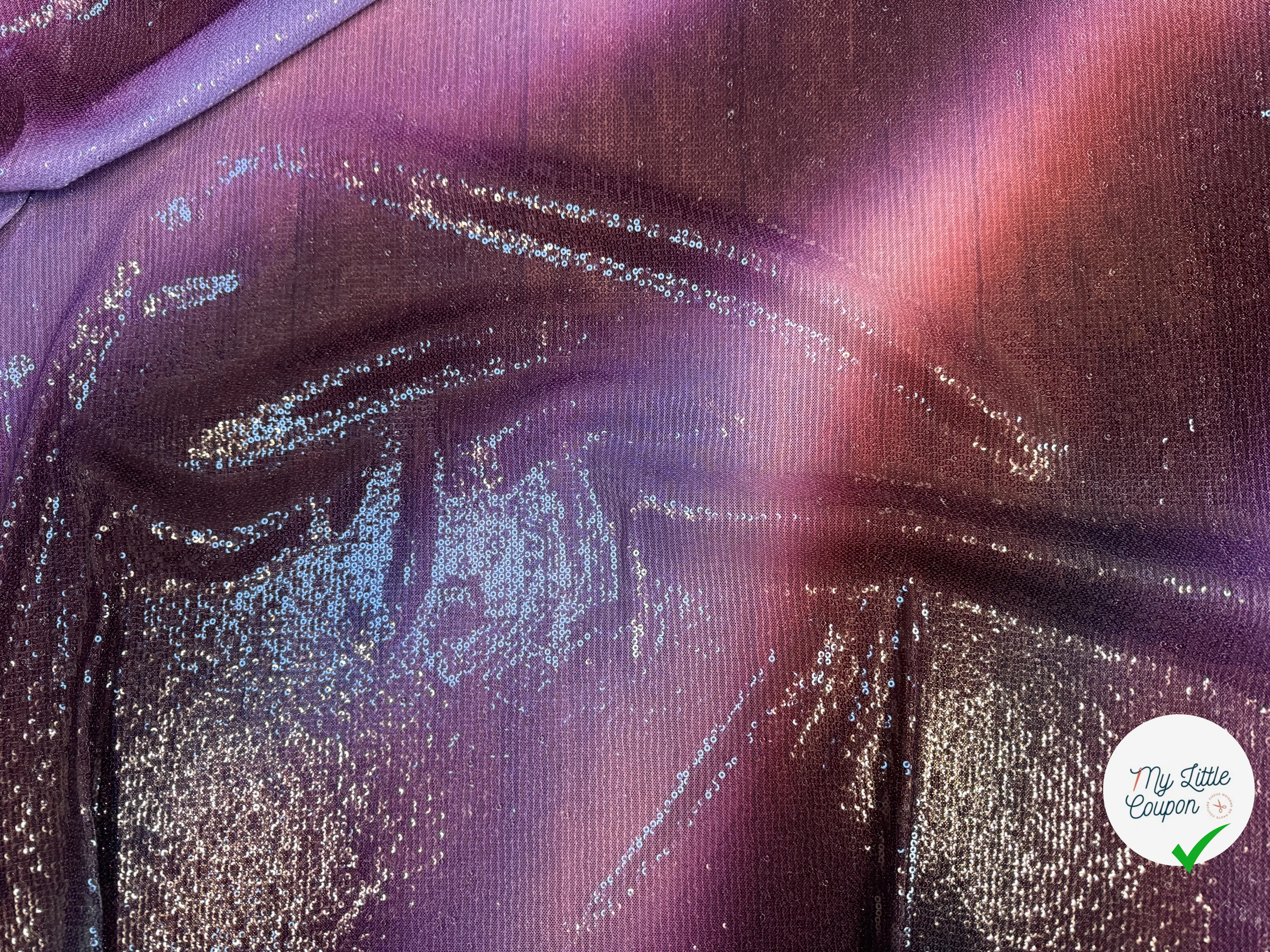 SEQUIN STRETCH DÉGRADÉ VIOLET - My Little Coupon