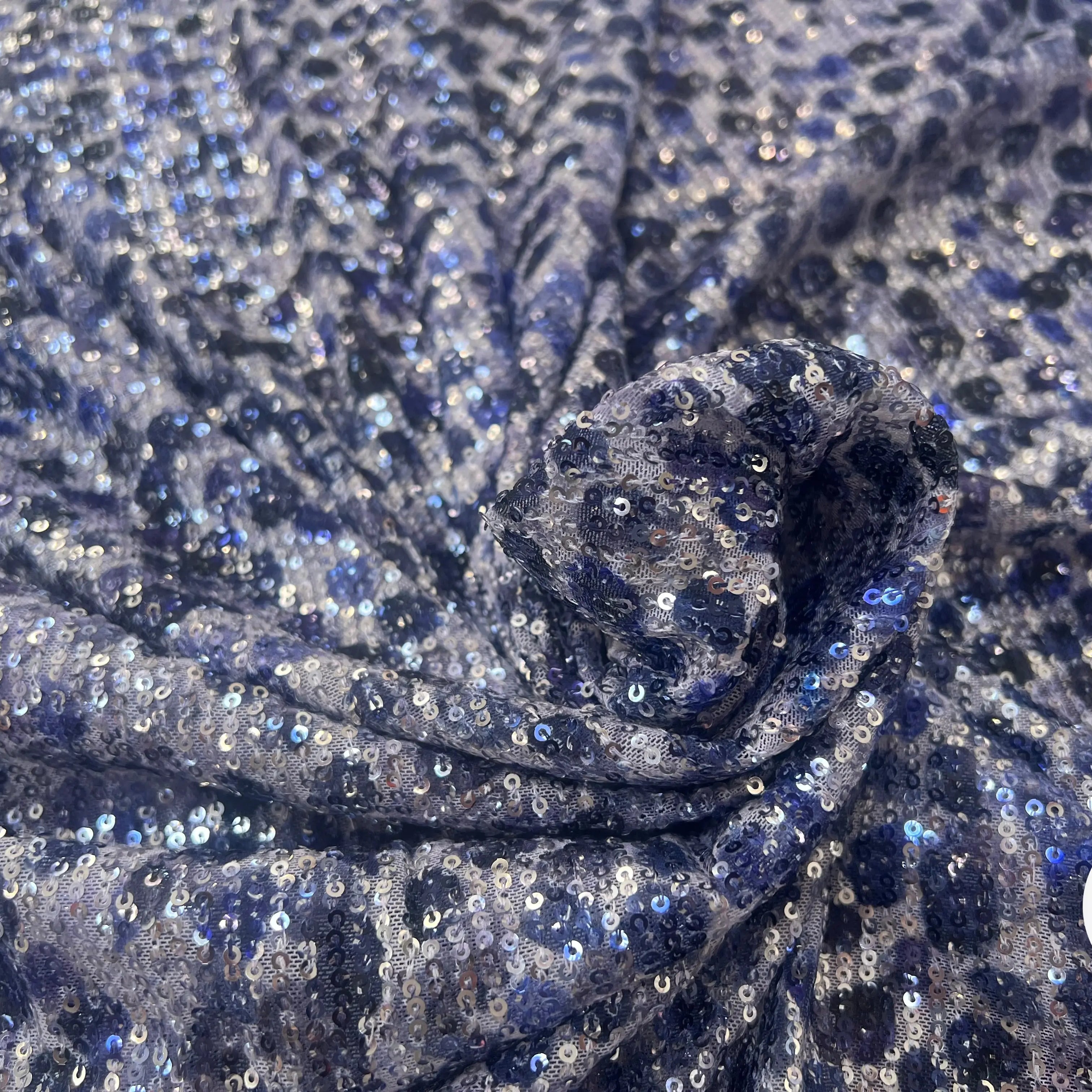 SEQUIN STRETCH TACHES BLEU & VIOLET - My Little Coupon