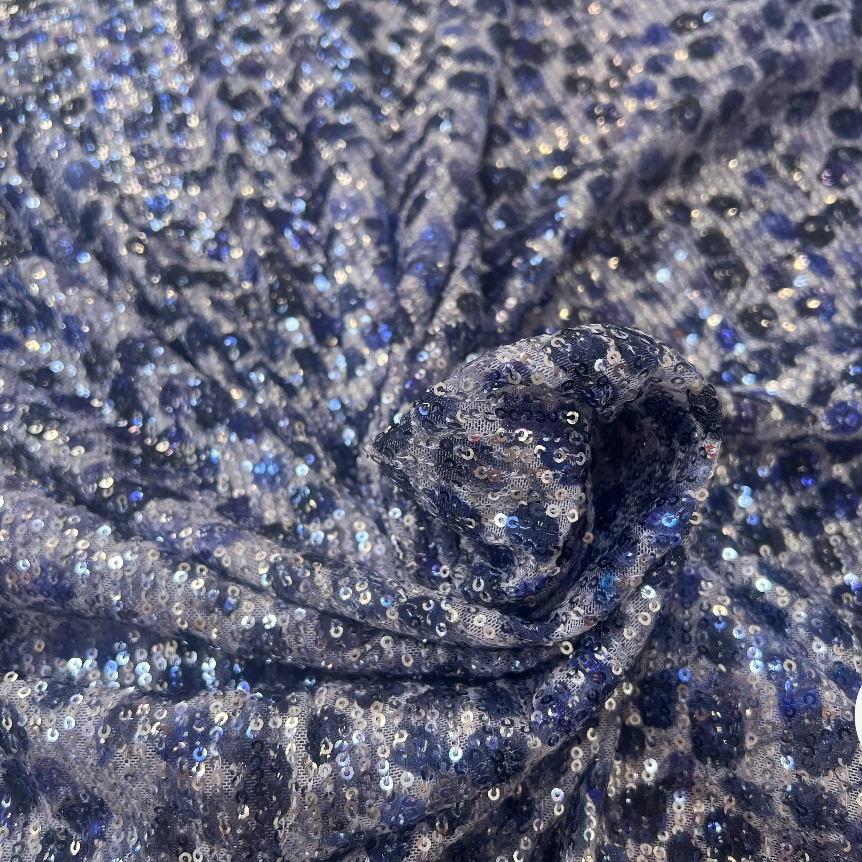 SEQUIN STRETCH TACHES BLEU & VIOLET - My Little Coupon