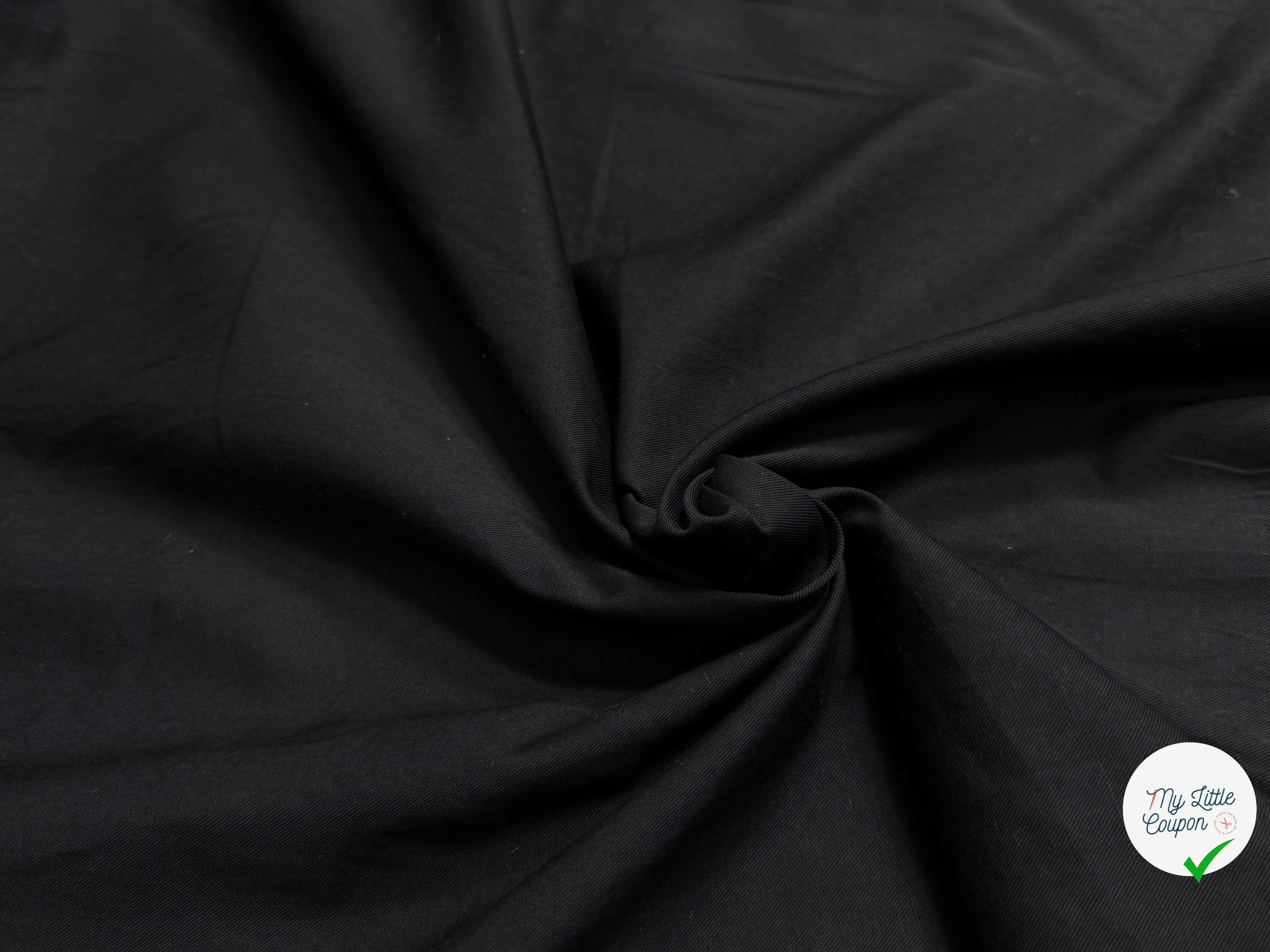 SERGÉ COTON LIN 18% LIN NOIR - My Little Coupon