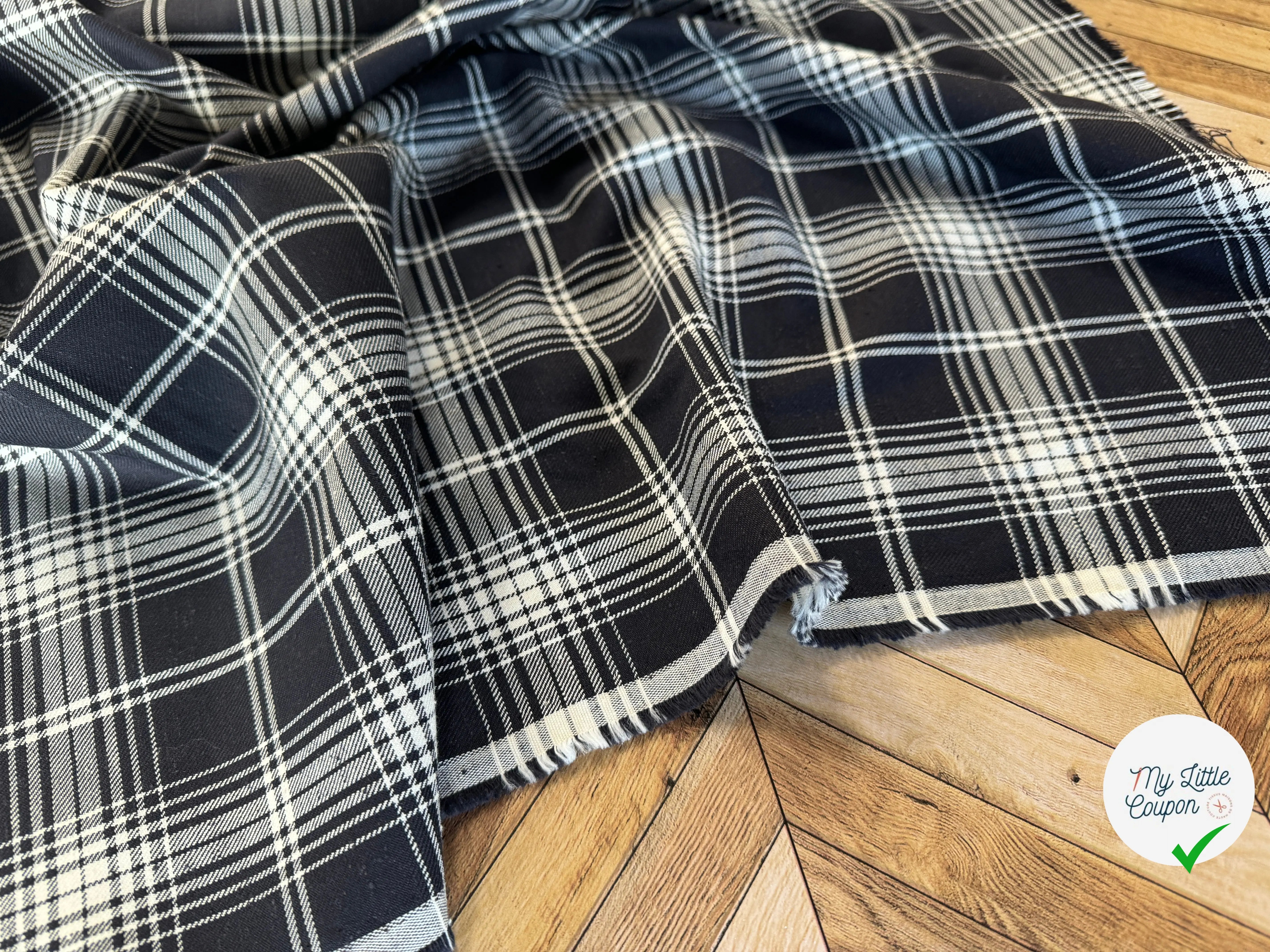 SERGÉ DE COTON CARREAUX SURCHEMISE - My Little Coupon