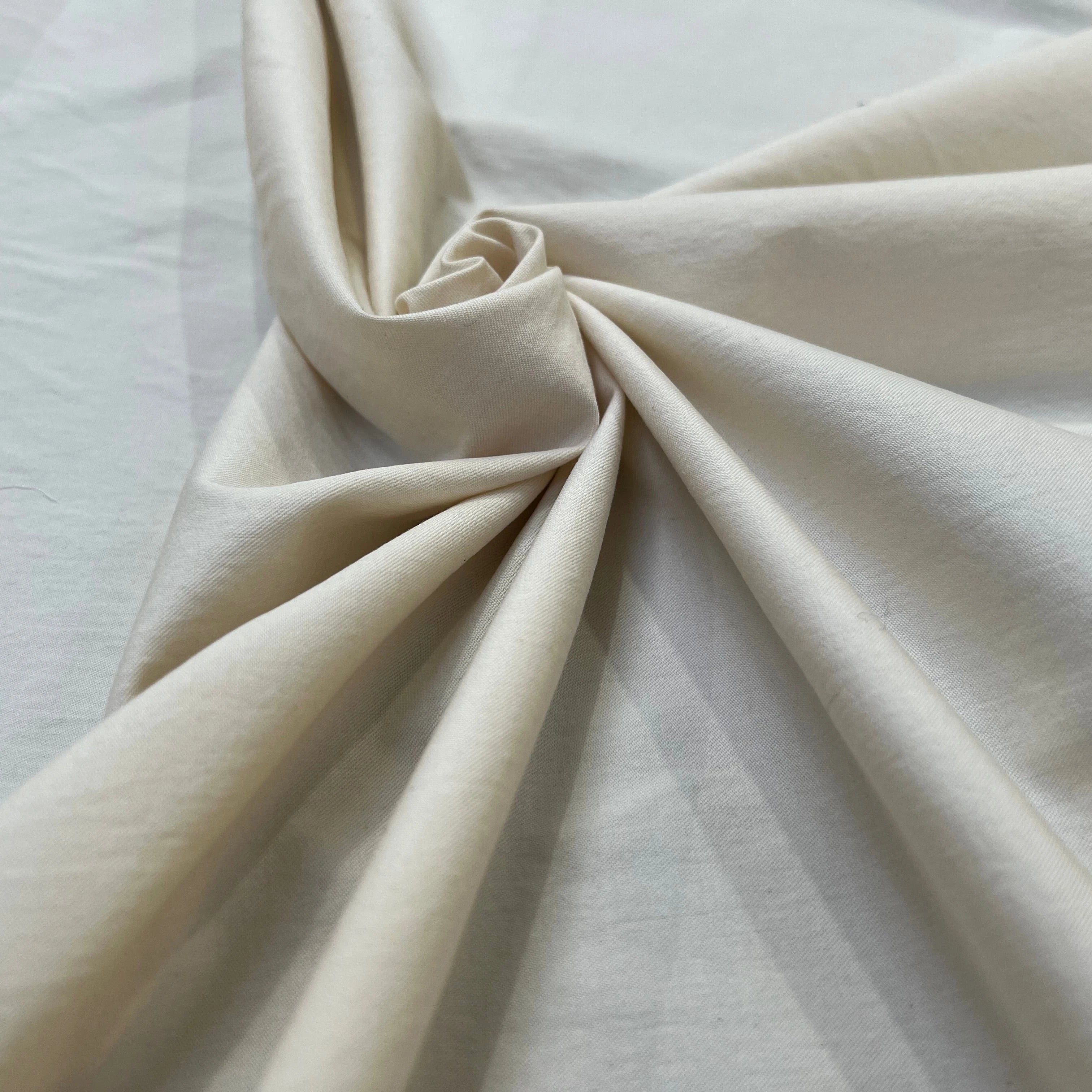 SERGÉ DE COTON FLUIDE BLANC - My Little Coupon