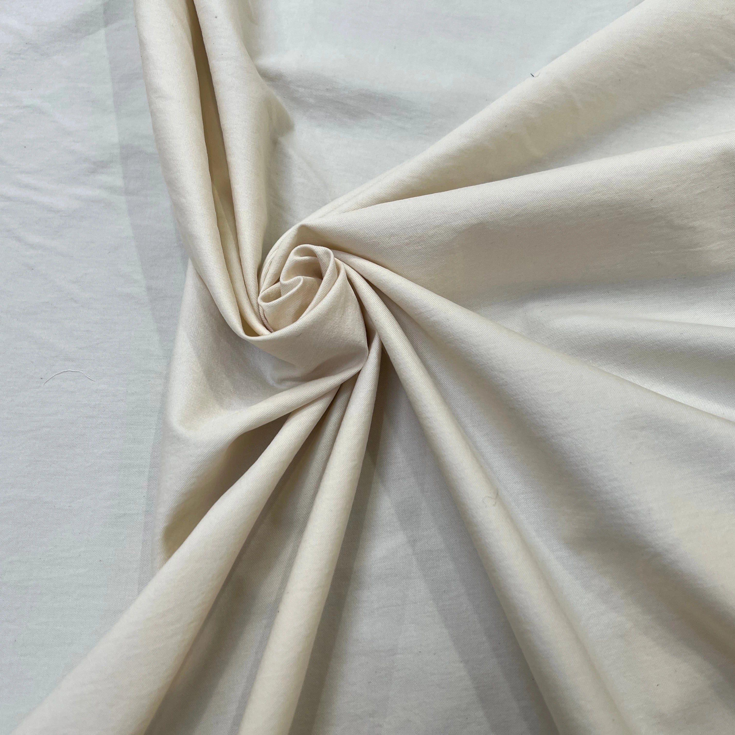 SERGÉ DE COTON FLUIDE BLANC - My Little Coupon