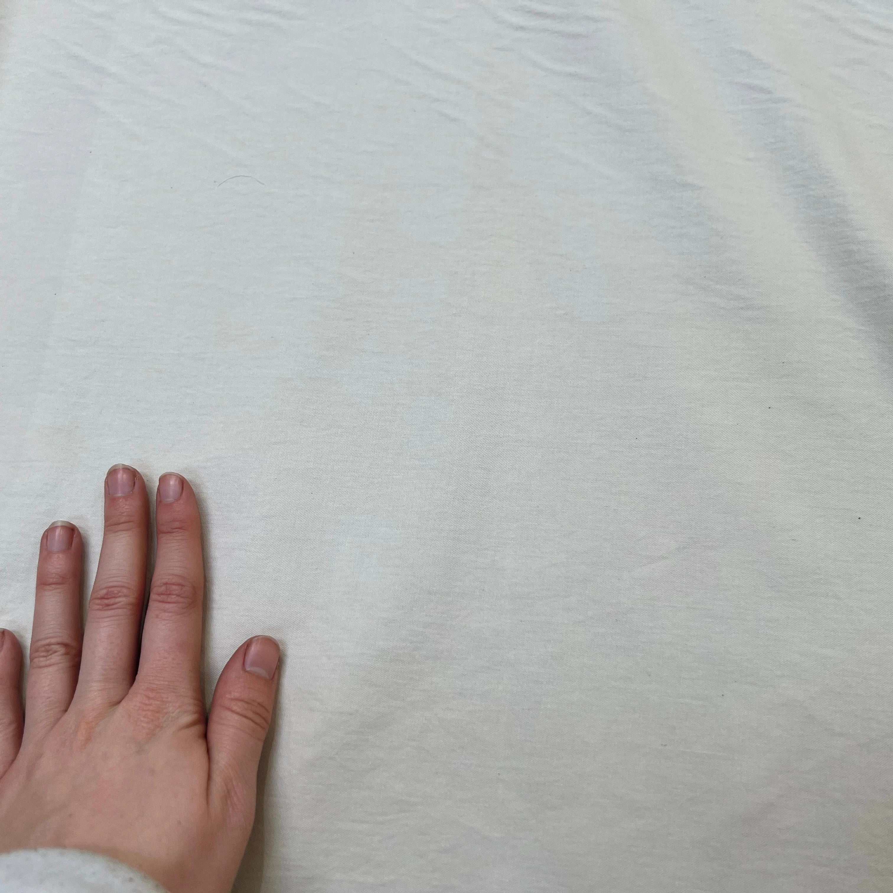 SERGÉ DE COTON FLUIDE BLANC - My Little Coupon