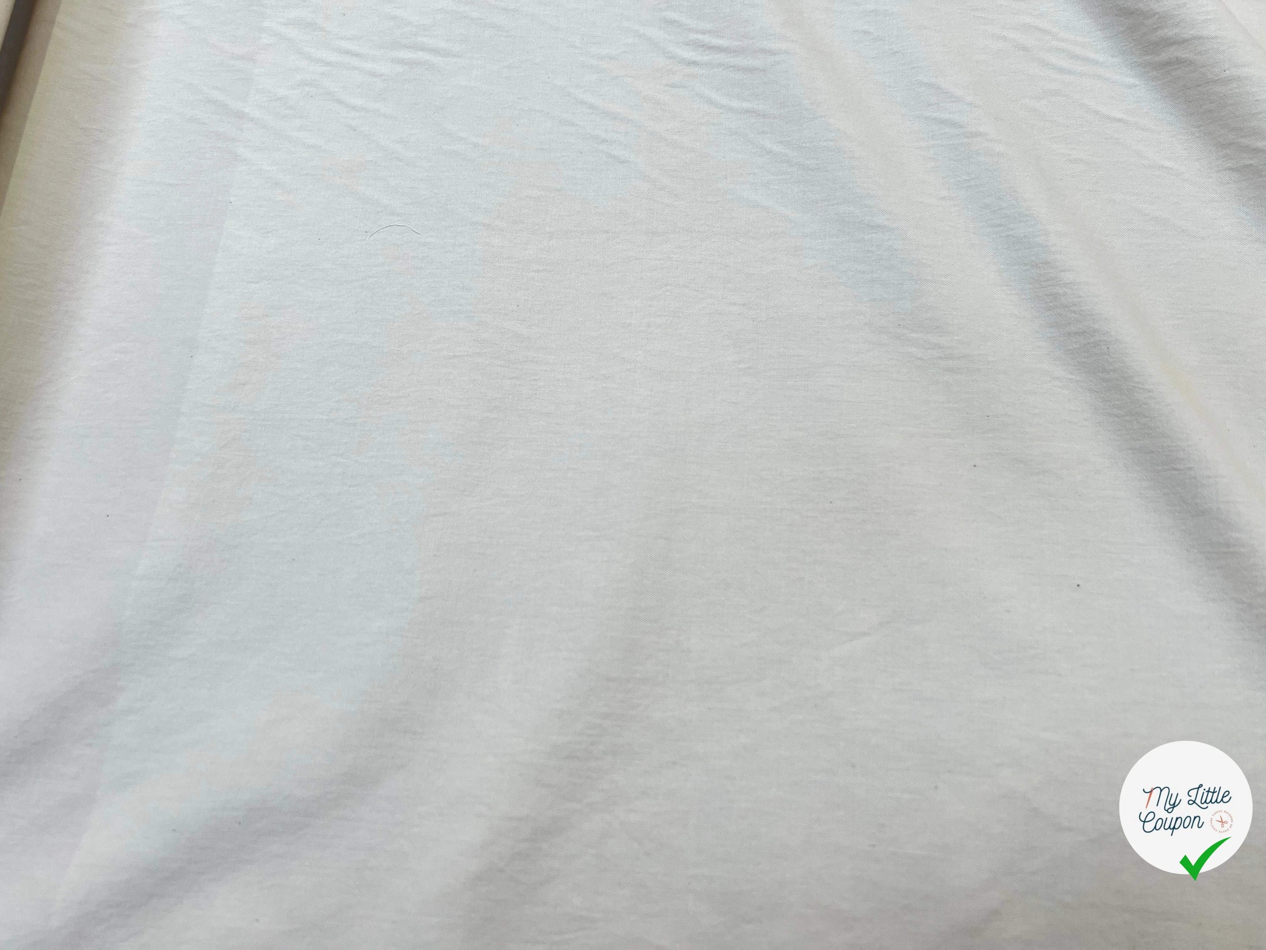 SERGÉ DE COTON FLUIDE BLANC - My Little Coupon