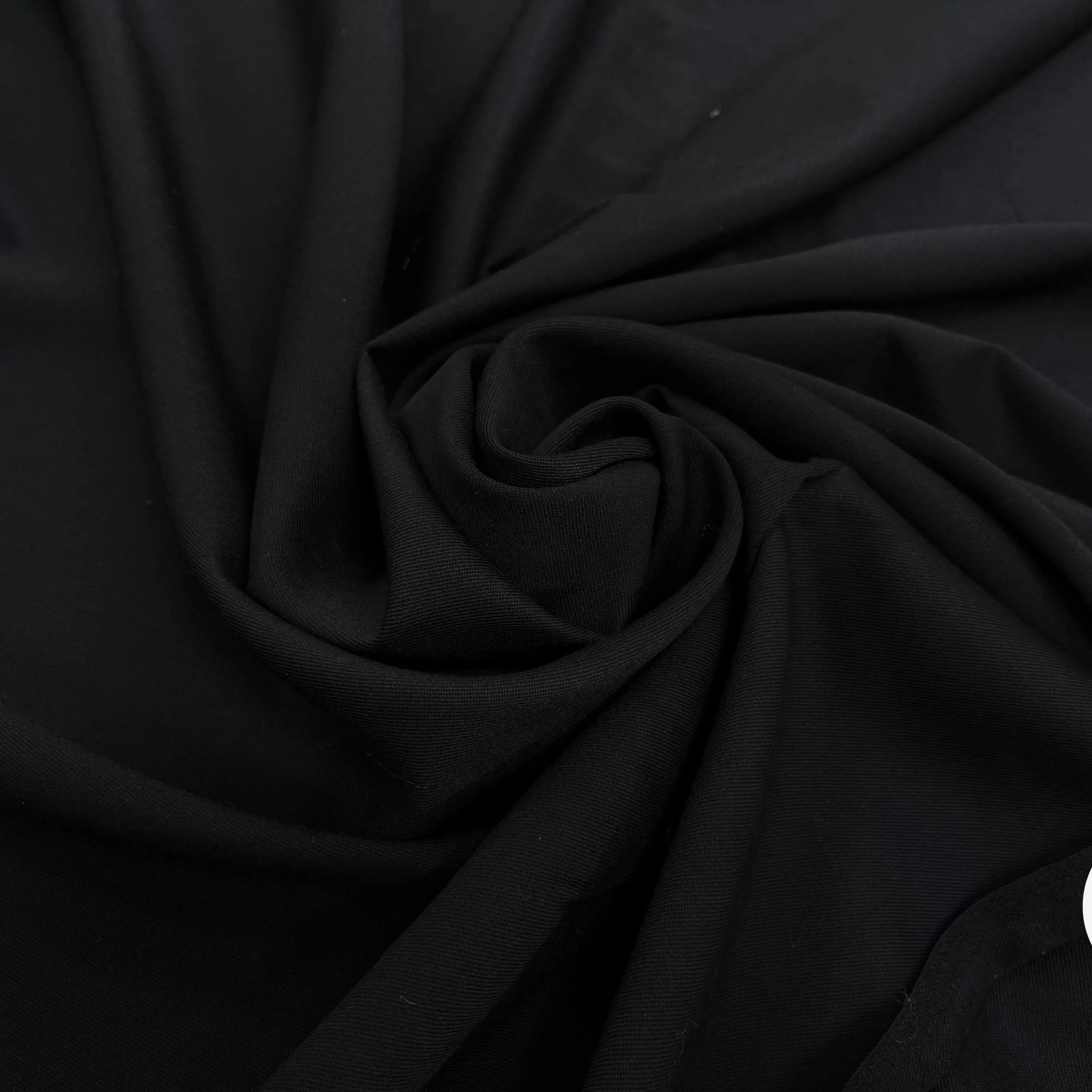 SERGÉ DE LAINE UNI NOIR - My Little Coupon