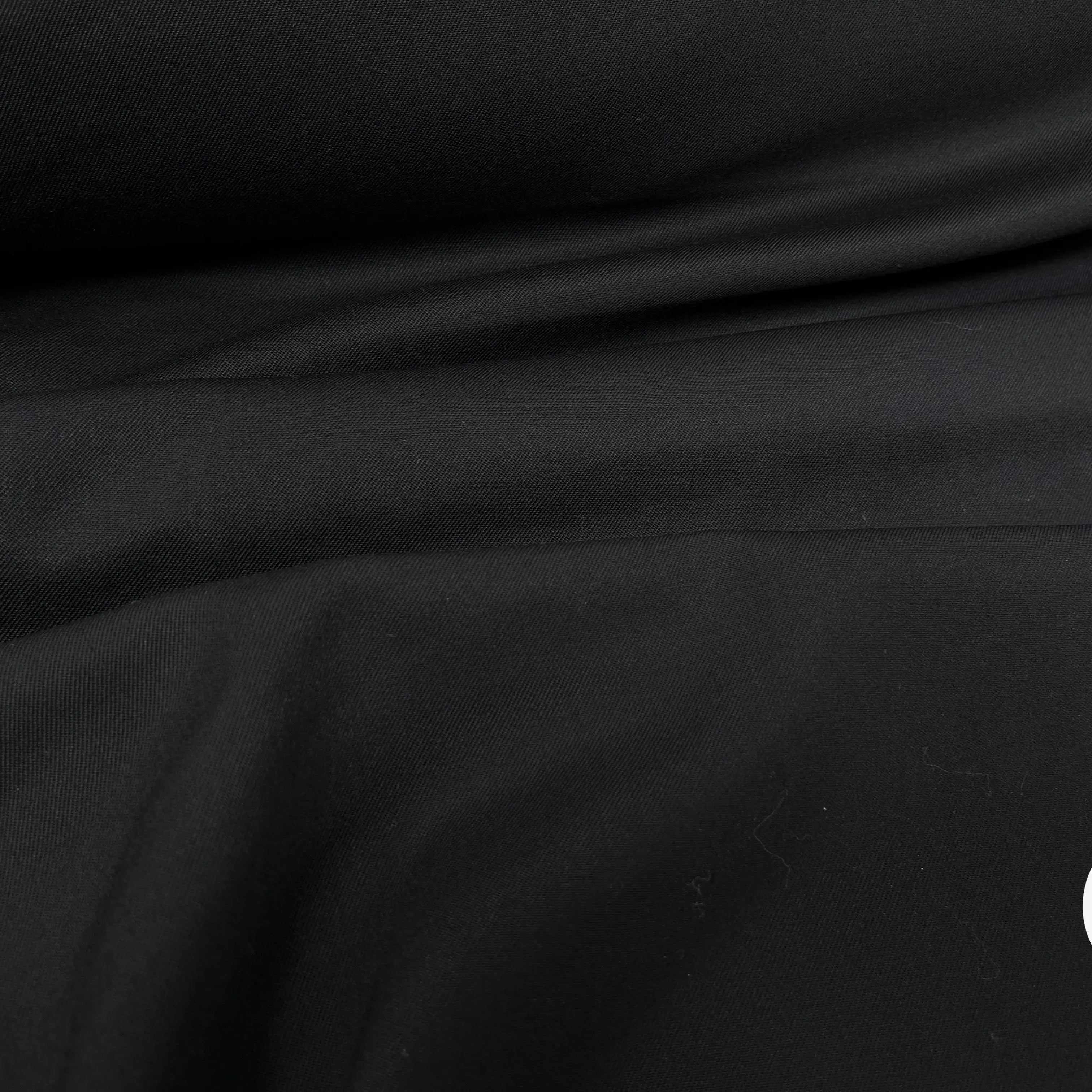 SERGÉ DE LAINE UNI NOIR - My Little Coupon