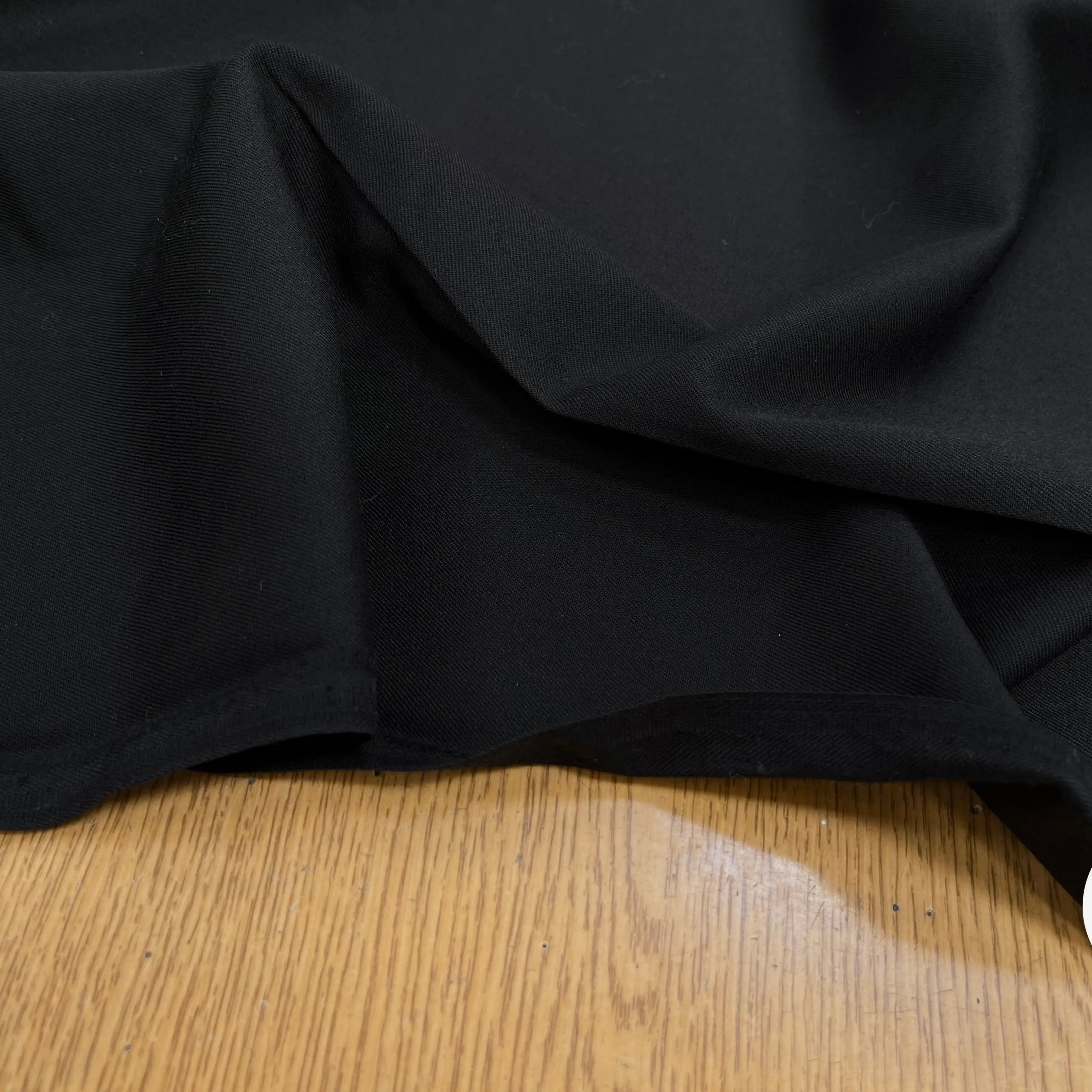 SERGÉ DE LAINE UNI NOIR - My Little Coupon