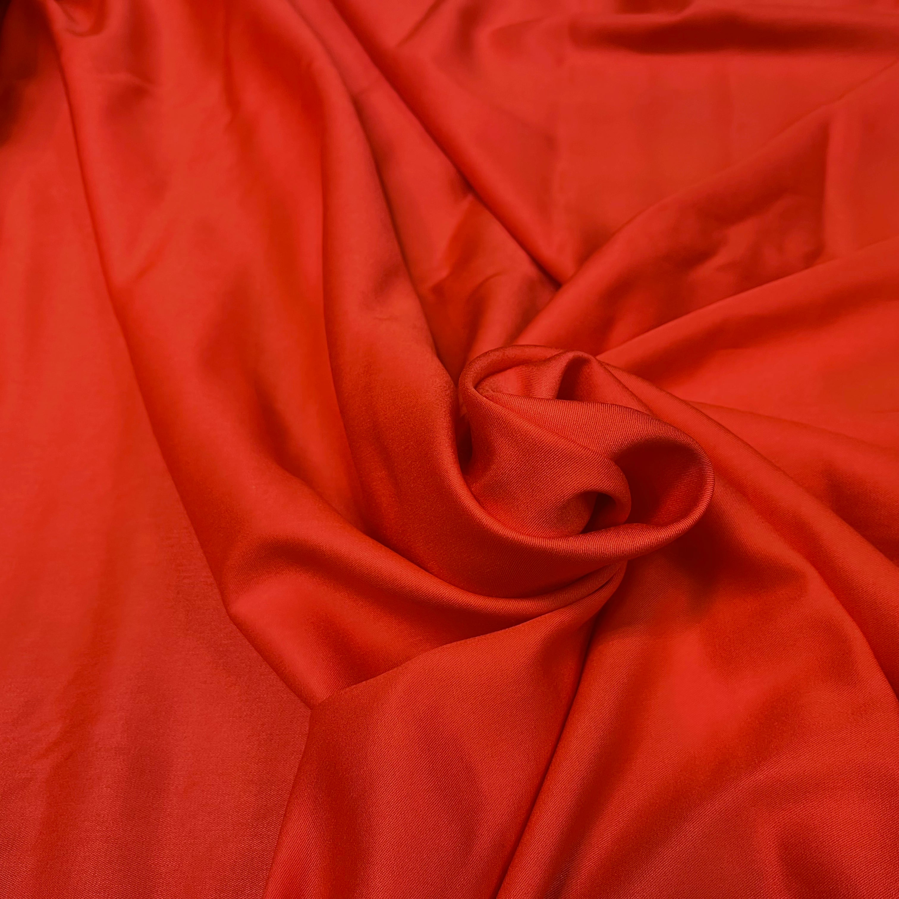 SERGÉ FLUIDE ORANGE UNI COTON - My Little Coupon