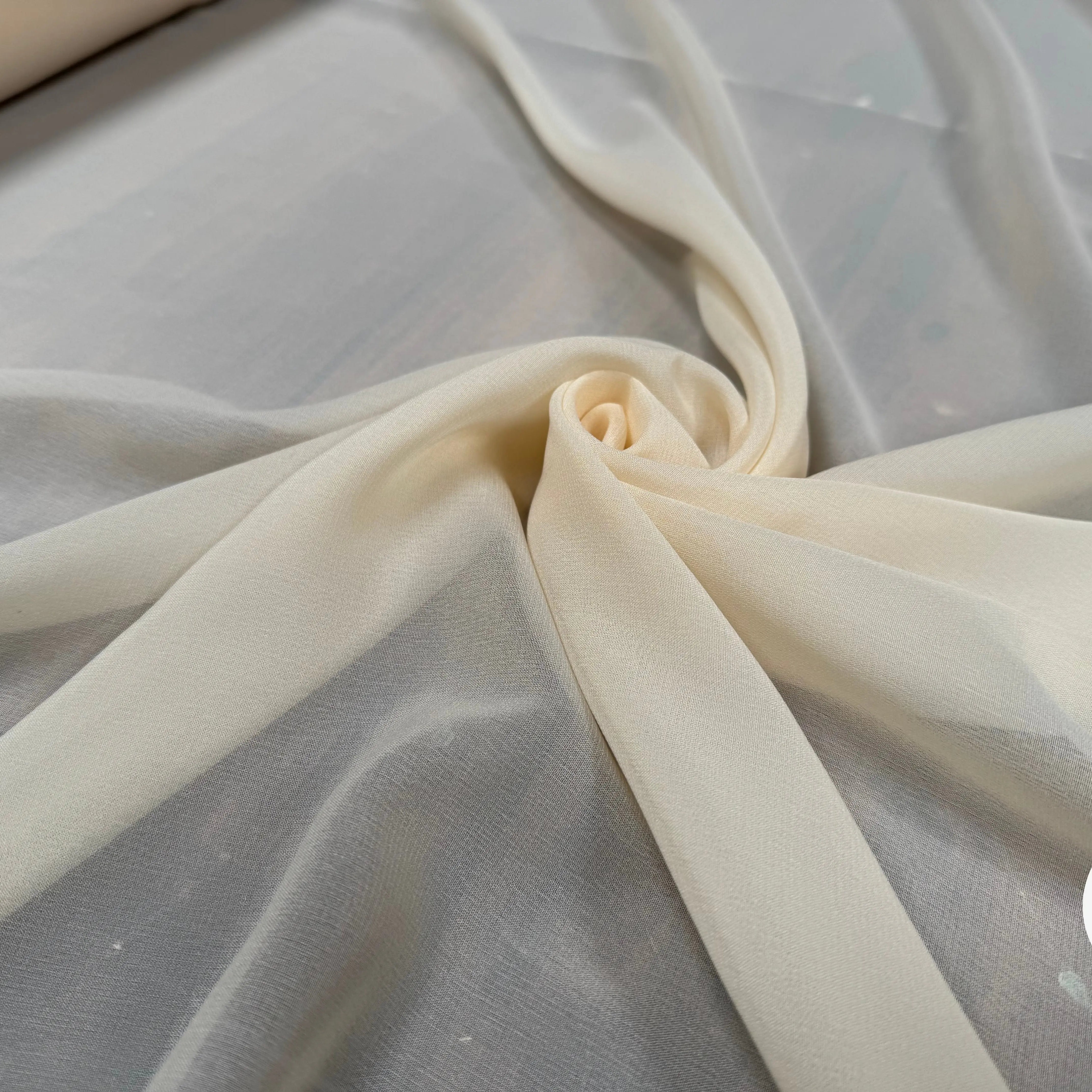 SILK MIX GEORGETTE, Seedpearl Beige - My Little Coupon