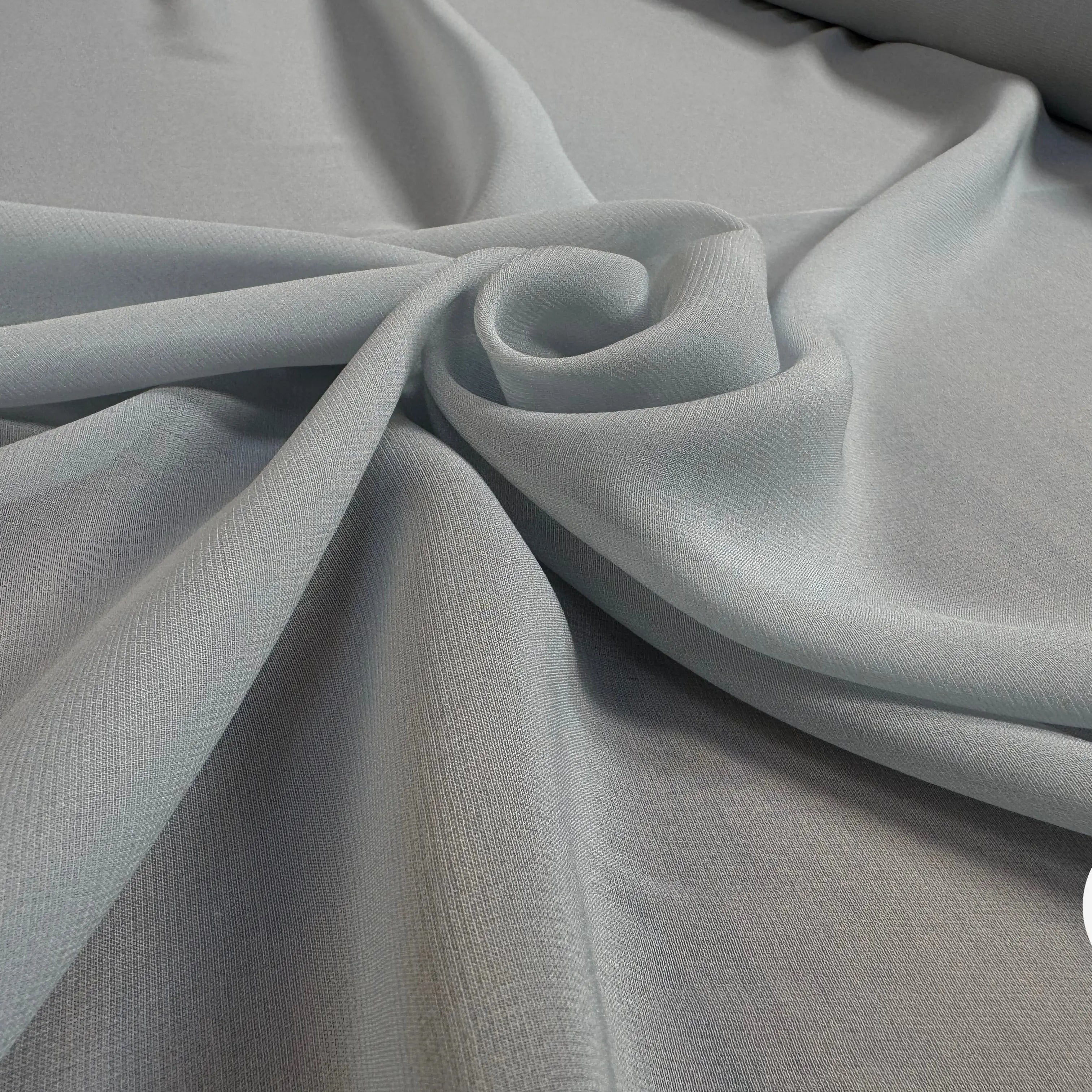 SILK MIX GEORGETTE, Softy blue, 20% soie - My Little Coupon