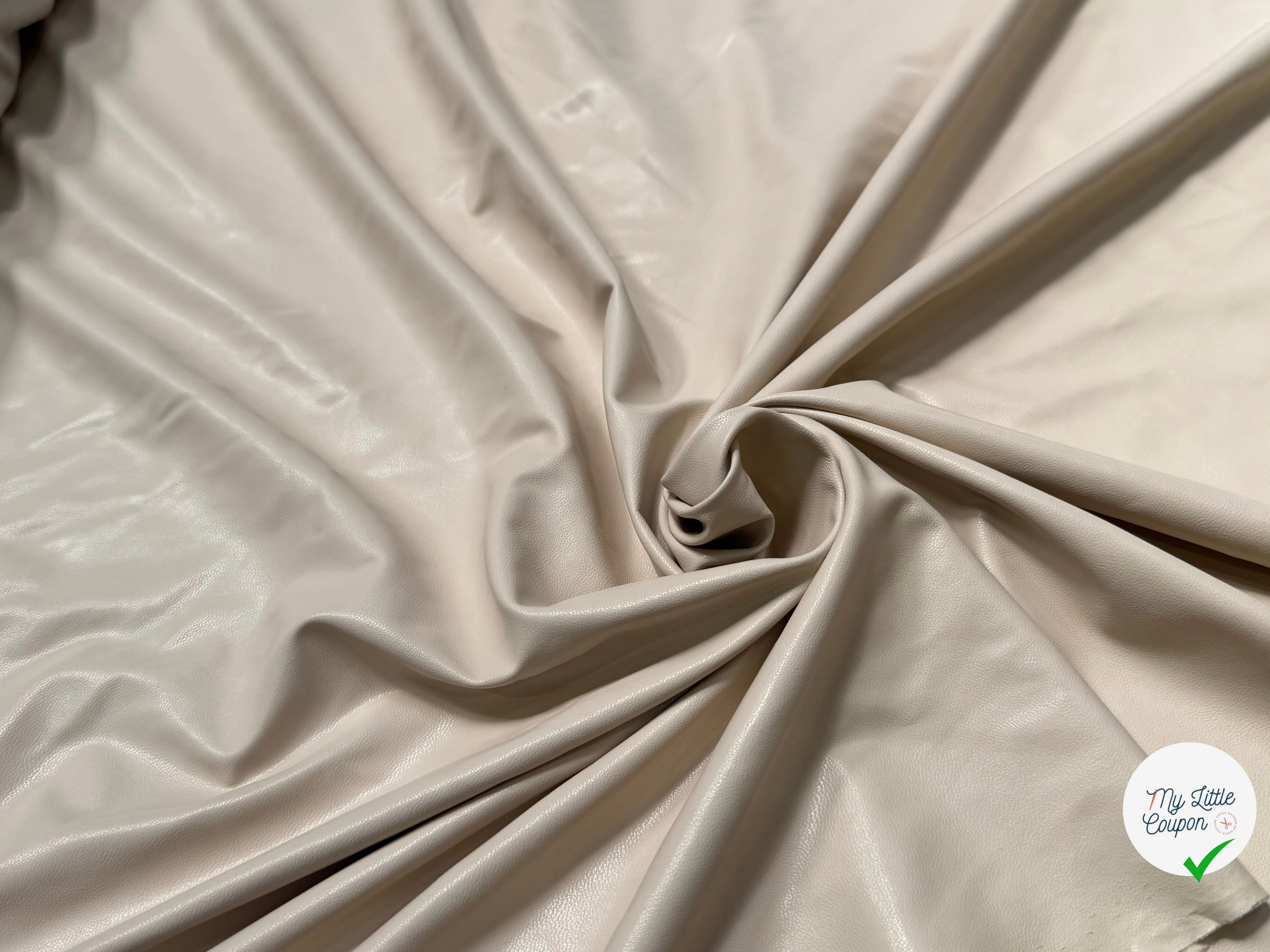 SIMILICUIR SOUPLE ENDROIT DOUX CREME STRETCH - My Little Coupon