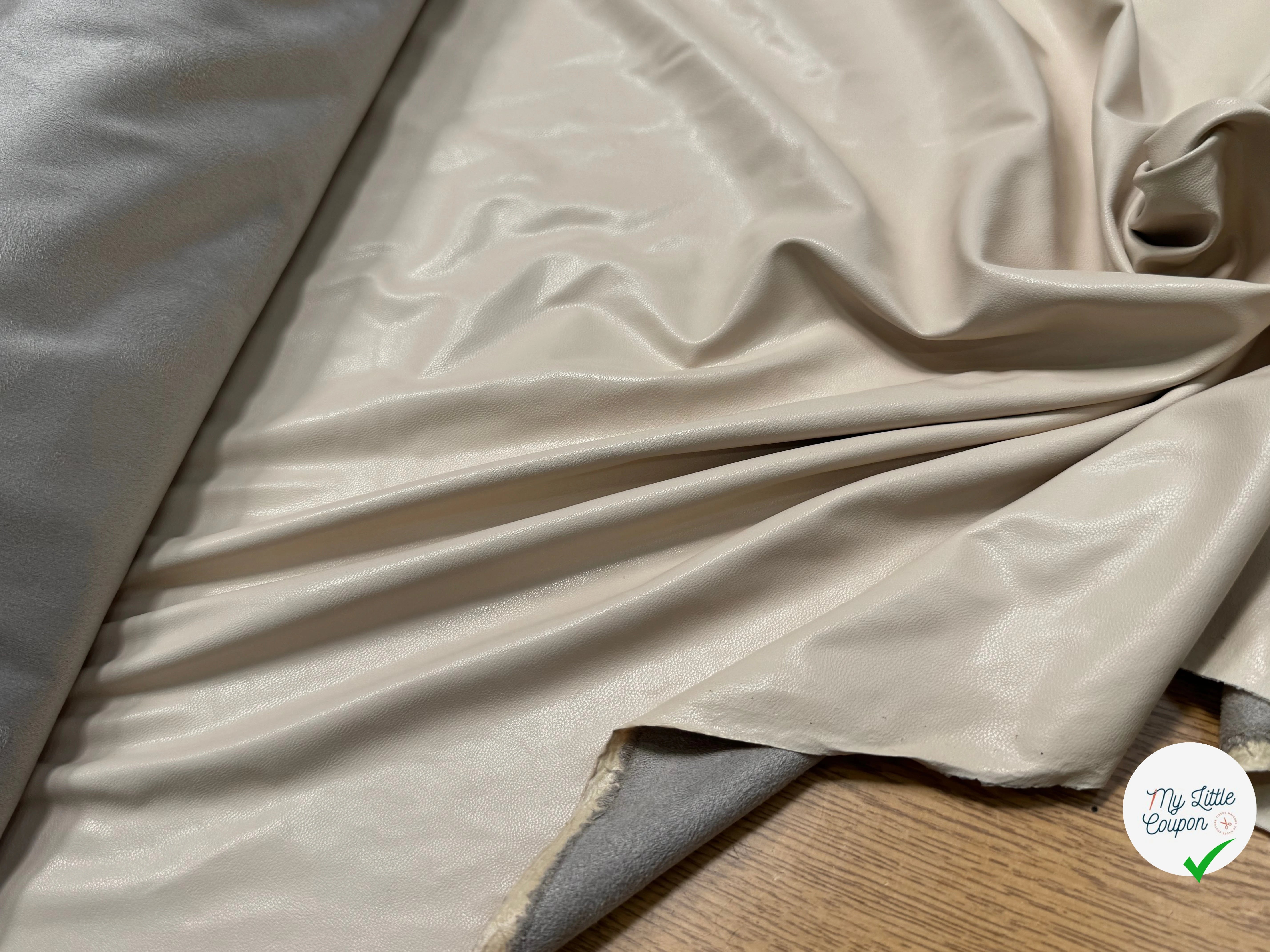SIMILICUIR SOUPLE ENDROIT DOUX CREME STRETCH - My Little Coupon
