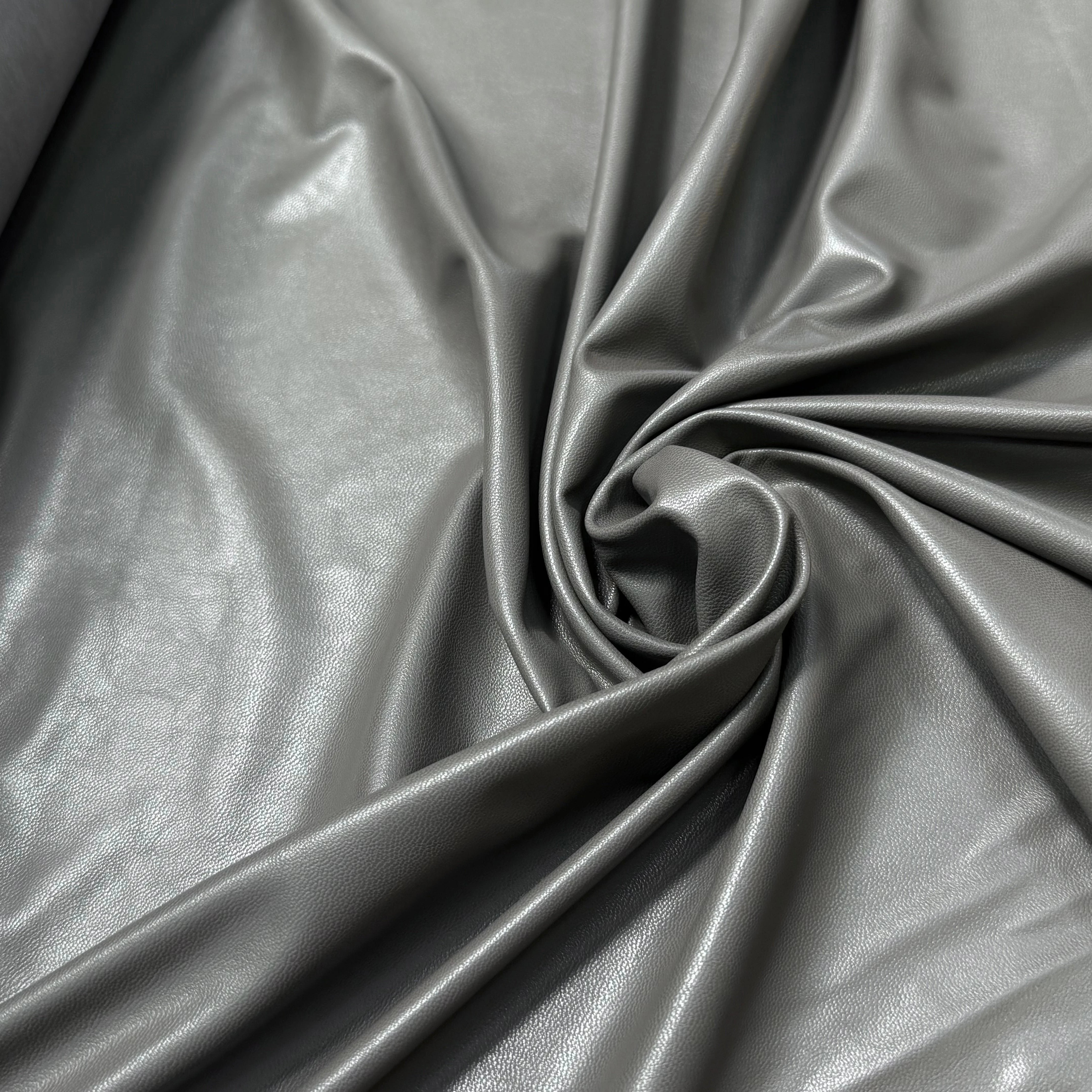 SIMILICUIR SOUPLE ENDROIT DOUX GRIS STRETCH - My Little Coupon