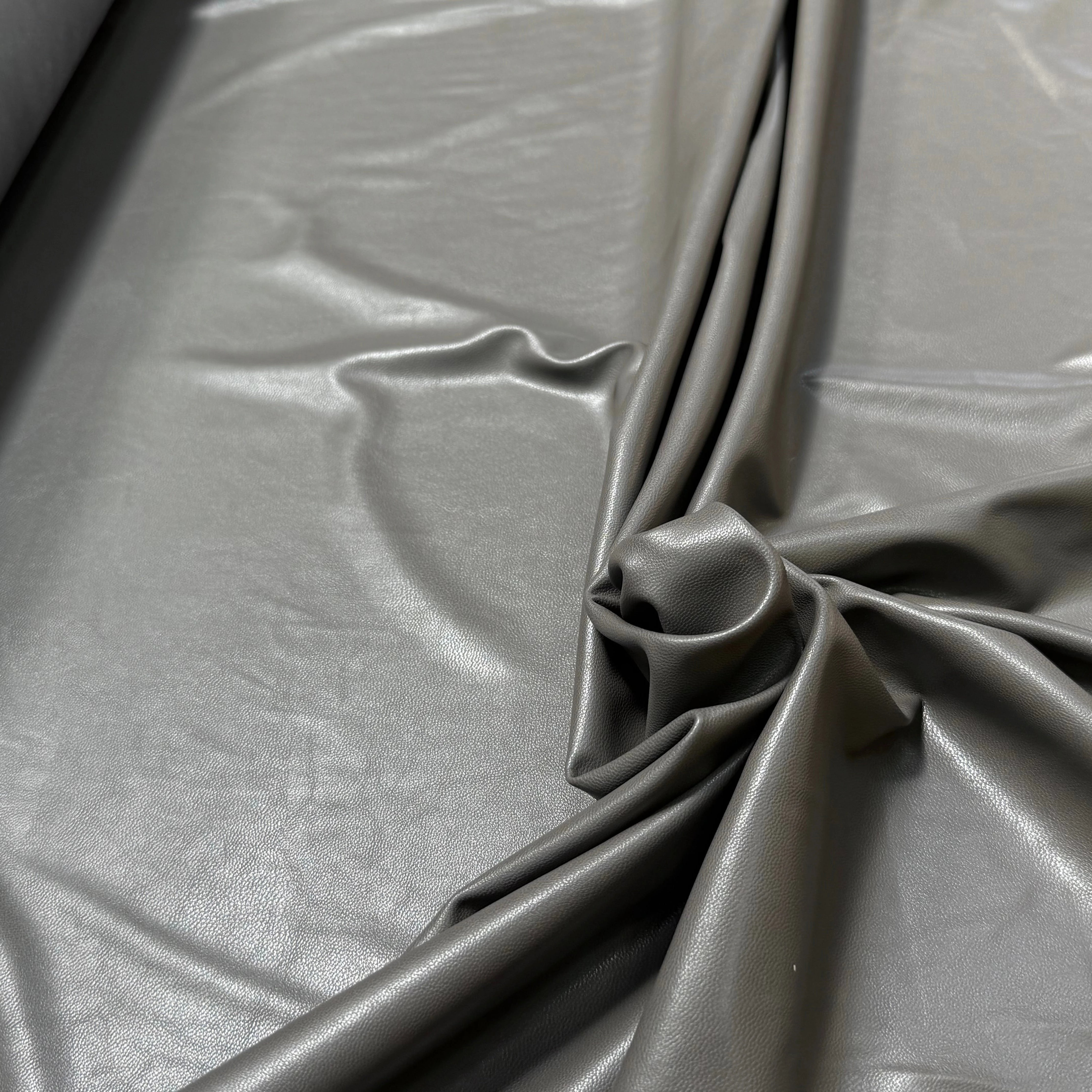 SIMILICUIR SOUPLE ENDROIT DOUX GRIS STRETCH - My Little Coupon