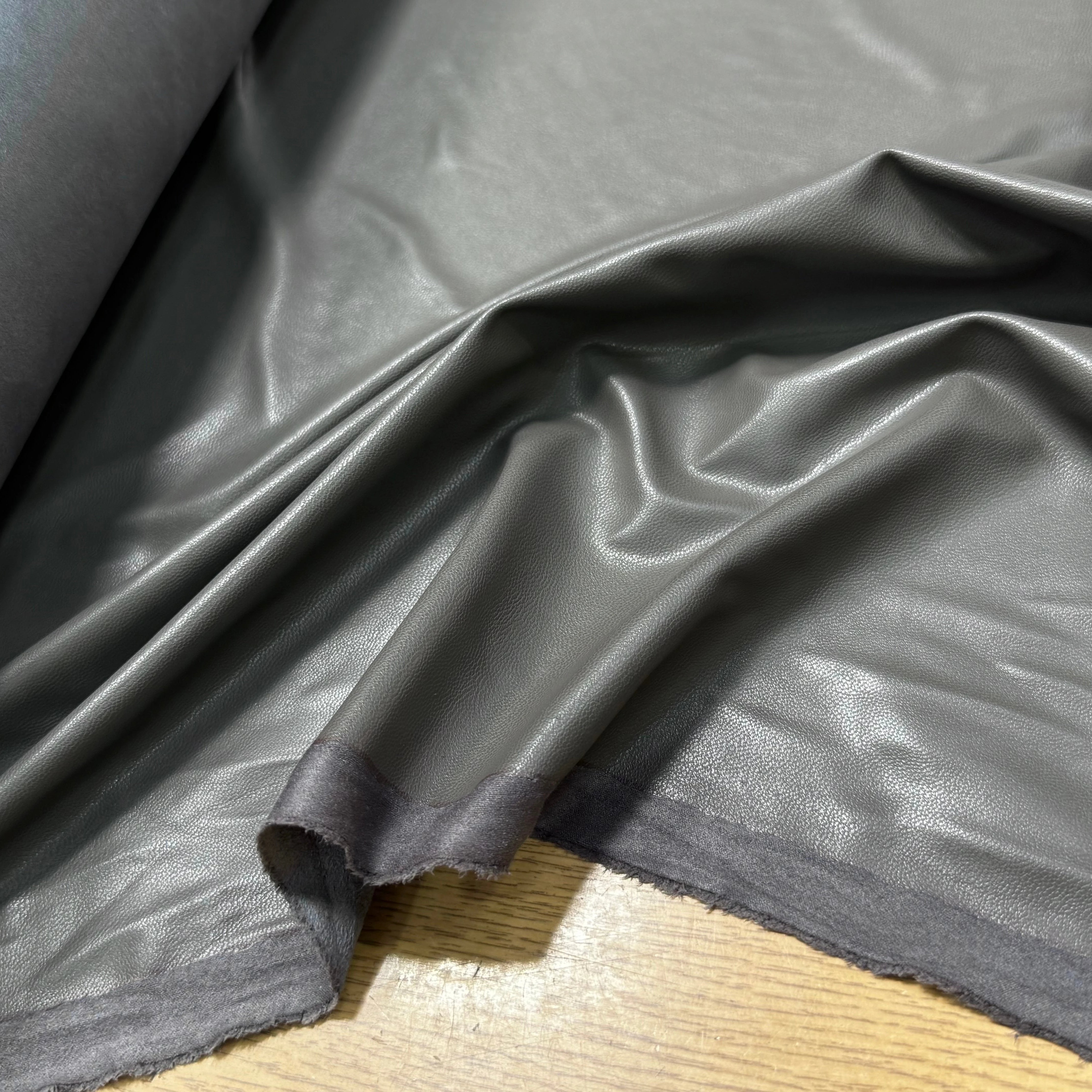 SIMILICUIR SOUPLE ENDROIT DOUX GRIS STRETCH - My Little Coupon
