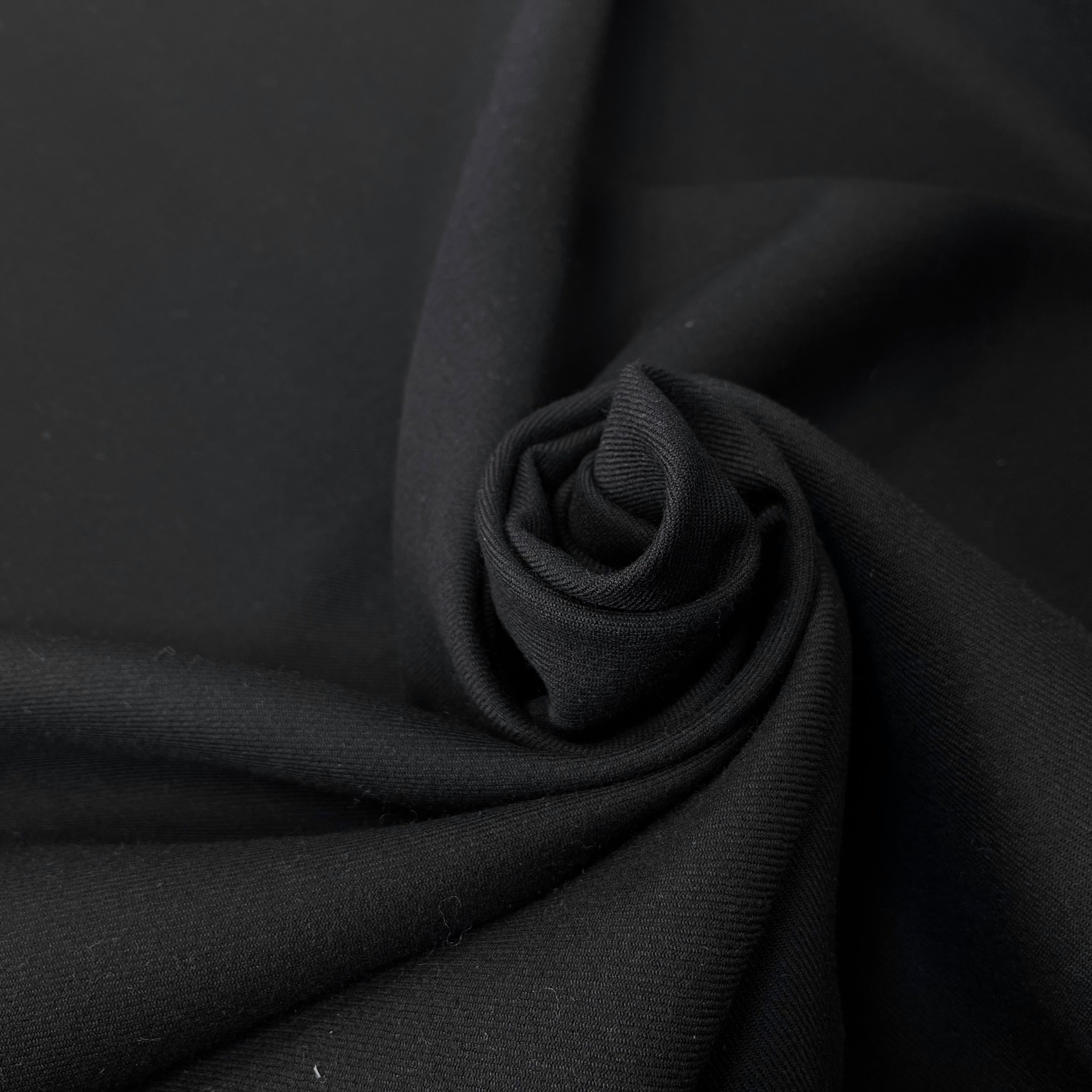 SOFT WOOL TWILL, Black - My Little Coupon
