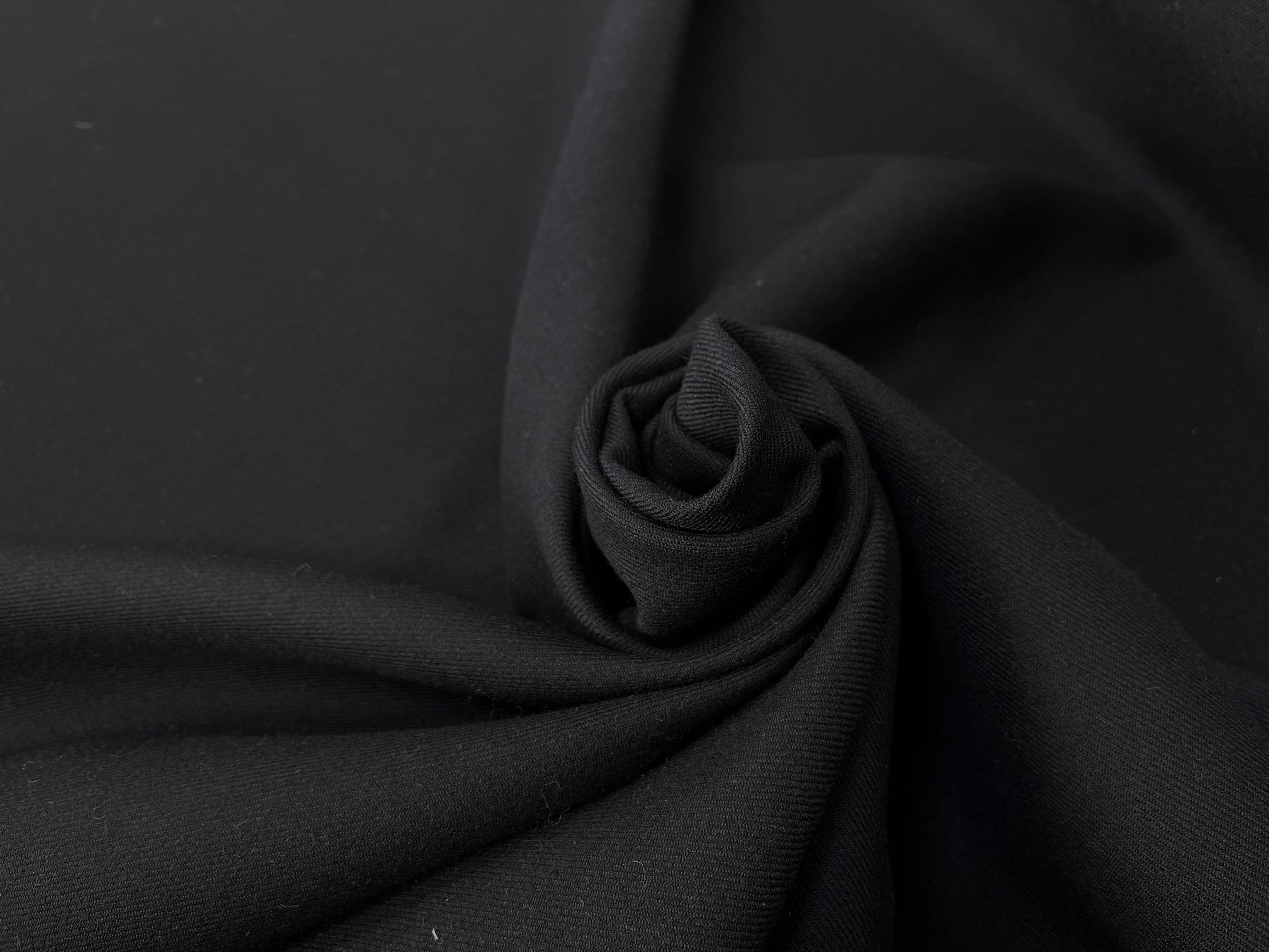 SOFT WOOL TWILL, Black - My Little Coupon