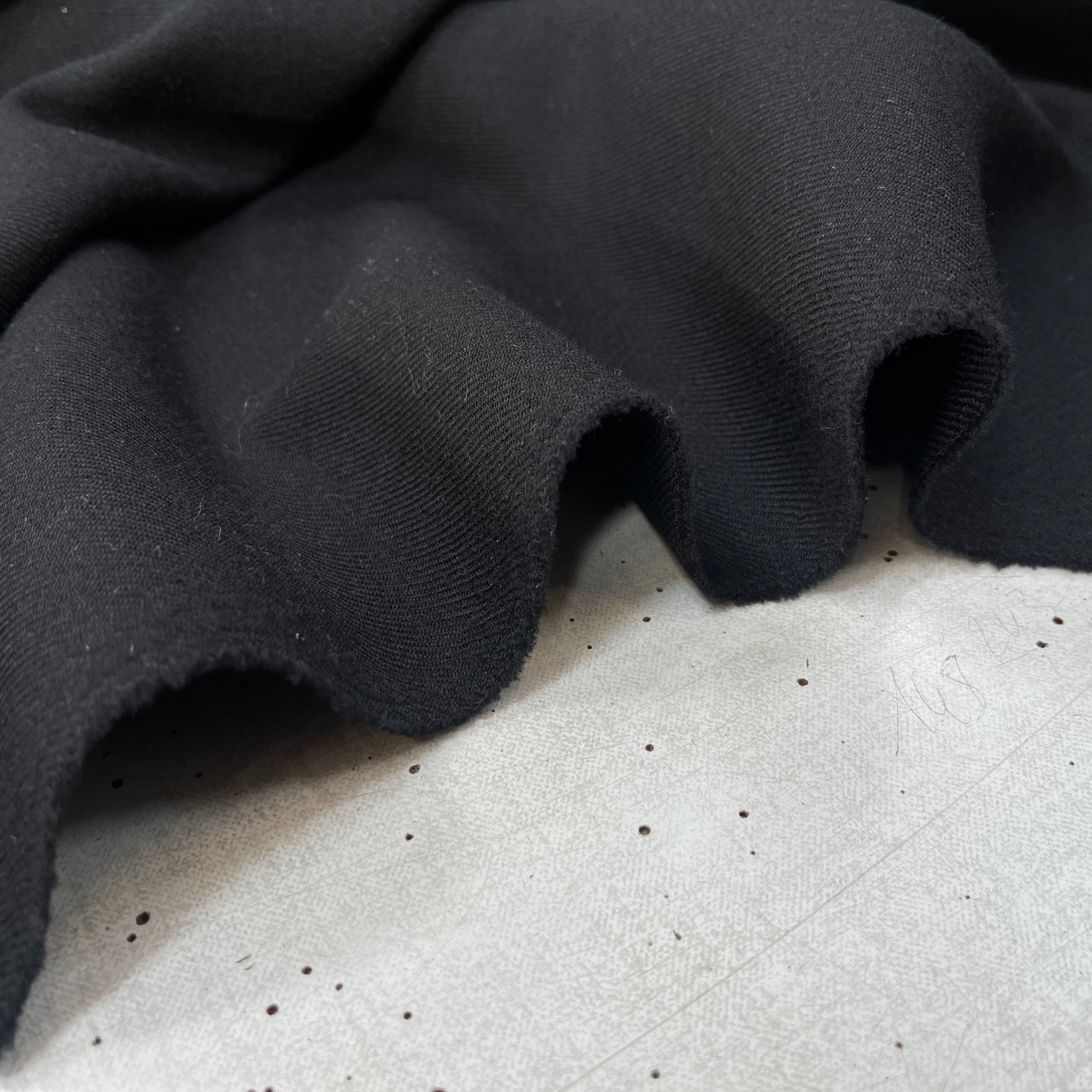 SOFT WOOL TWILL, Black - My Little Coupon