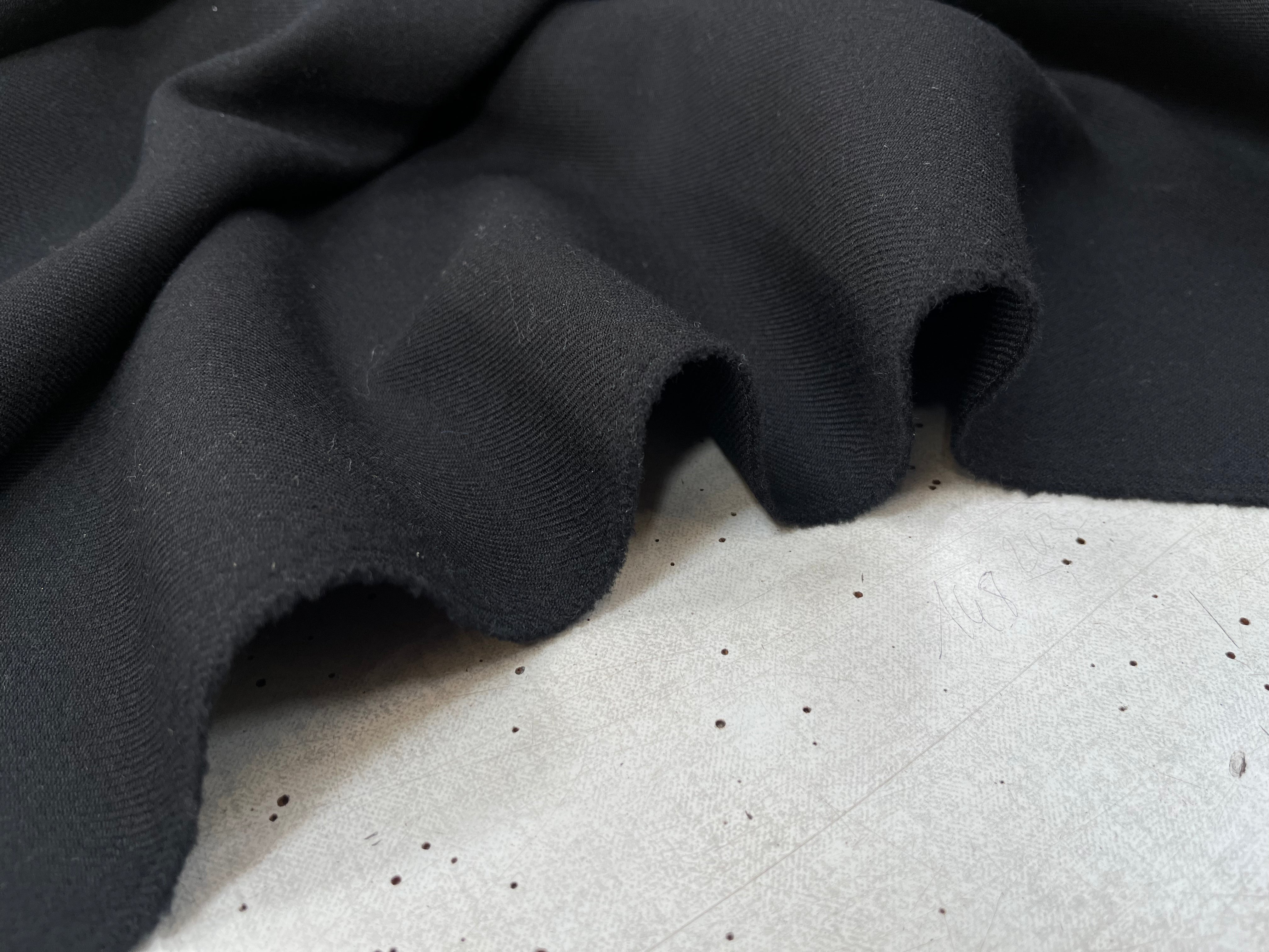 SOFT WOOL TWILL, Black - My Little Coupon