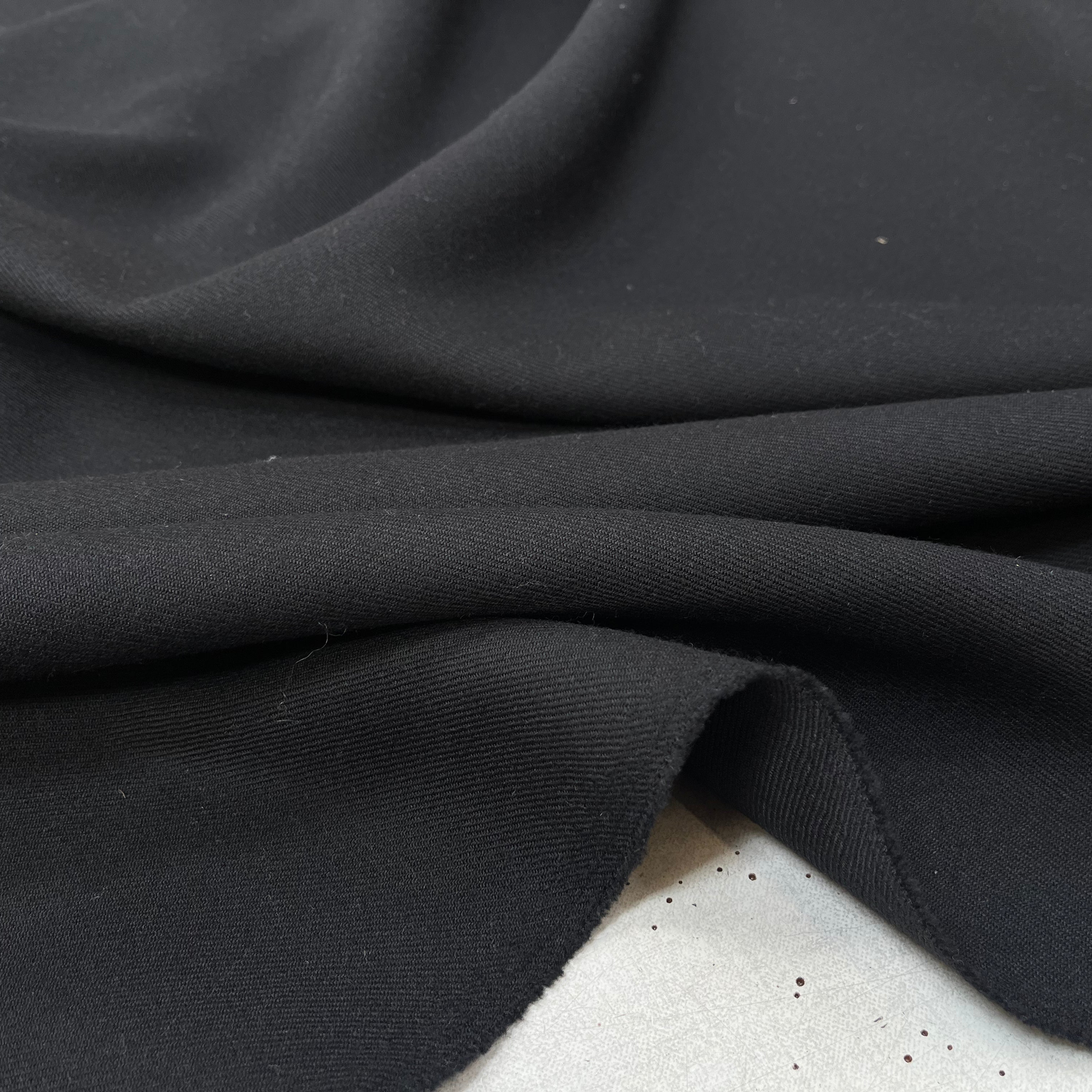 SOFT WOOL TWILL, Black - My Little Coupon