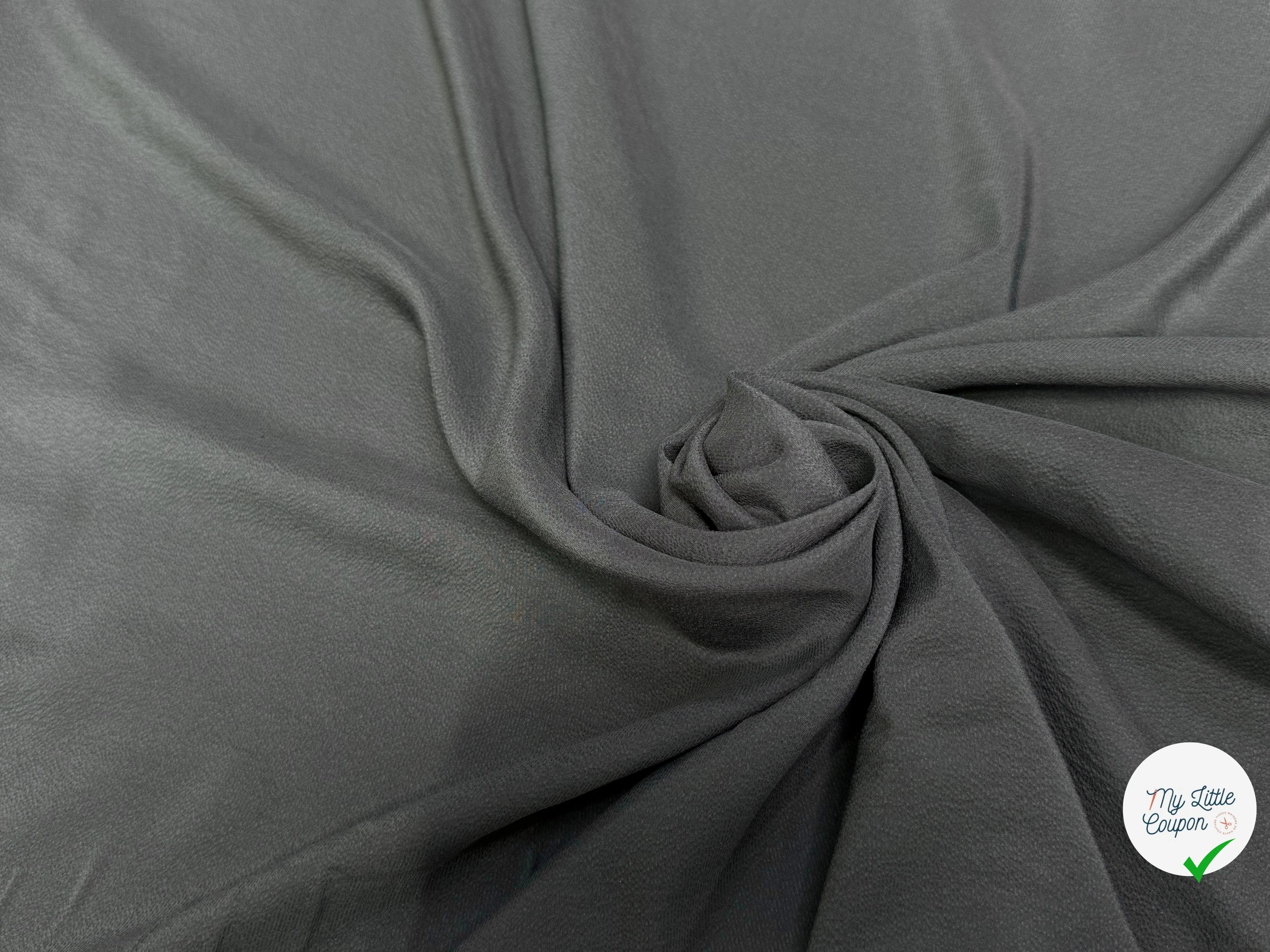 SOIE ASPECT GAUFFRE GRIS ANTHRACITE - My Little Coupon