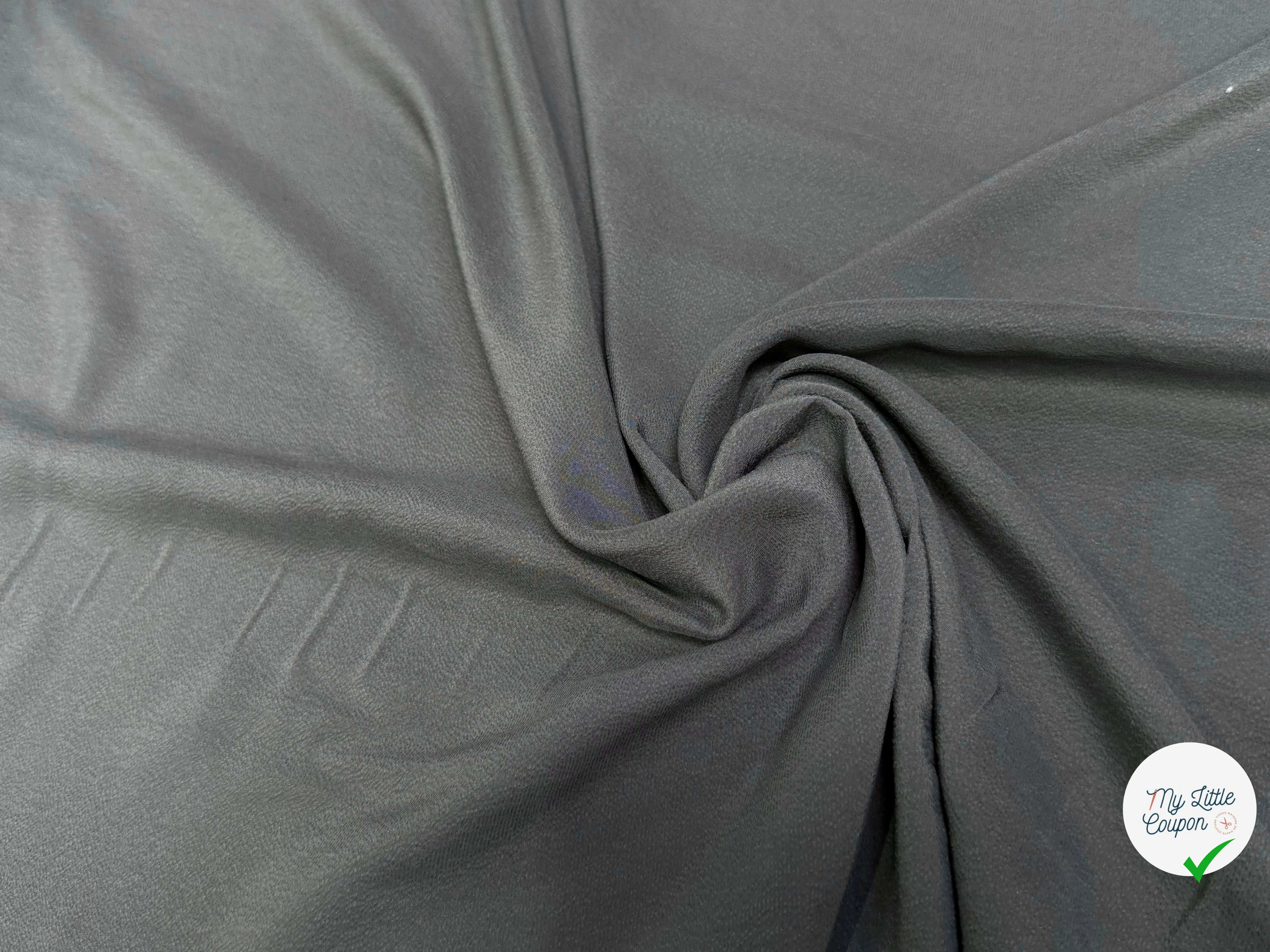SOIE ASPECT GAUFFRE GRIS ANTHRACITE - My Little Coupon