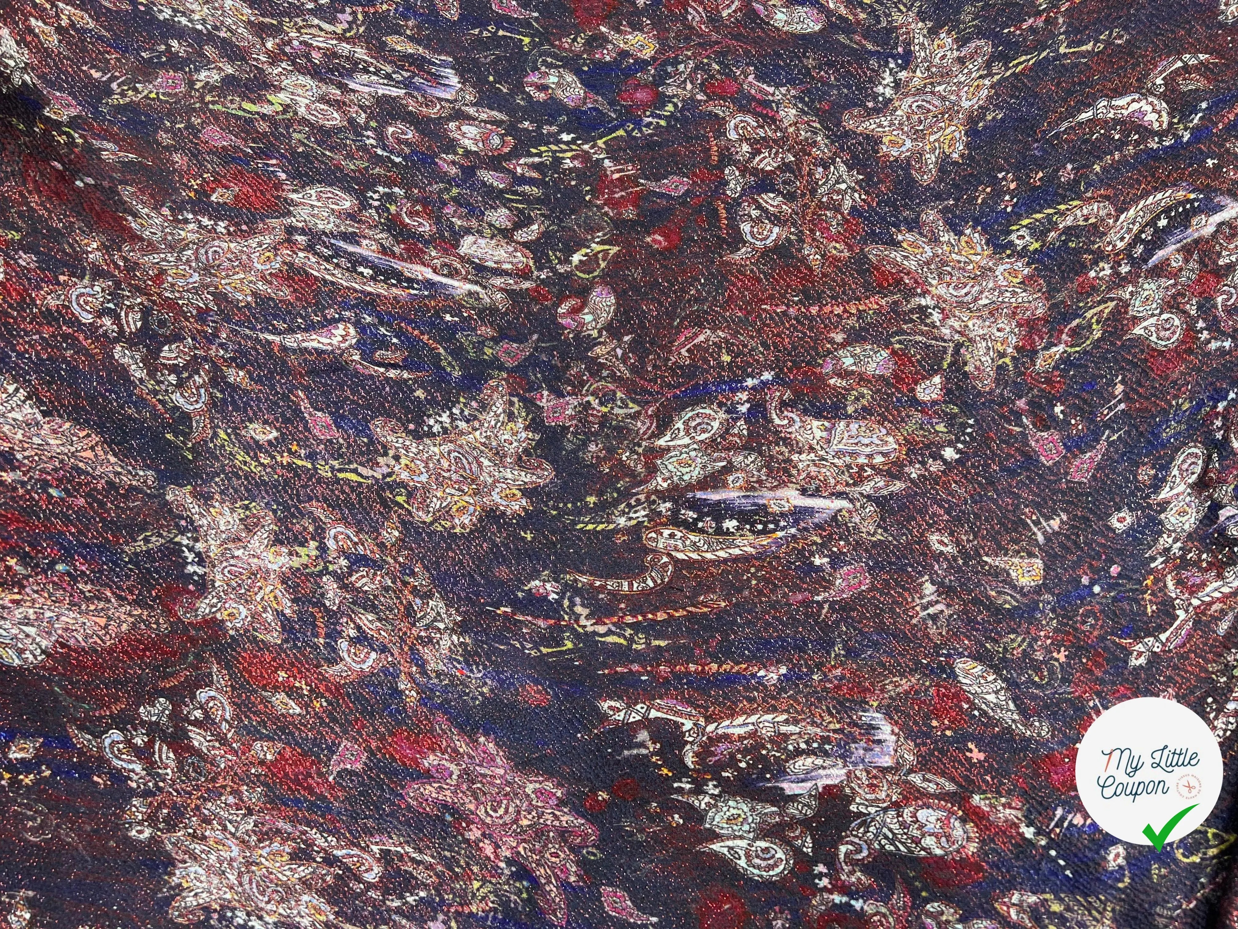 SOIE IMPRIMÉ JACQUARD MÉTAL DAMAS D'APPARAT - My Little Coupon - tissu - coudre