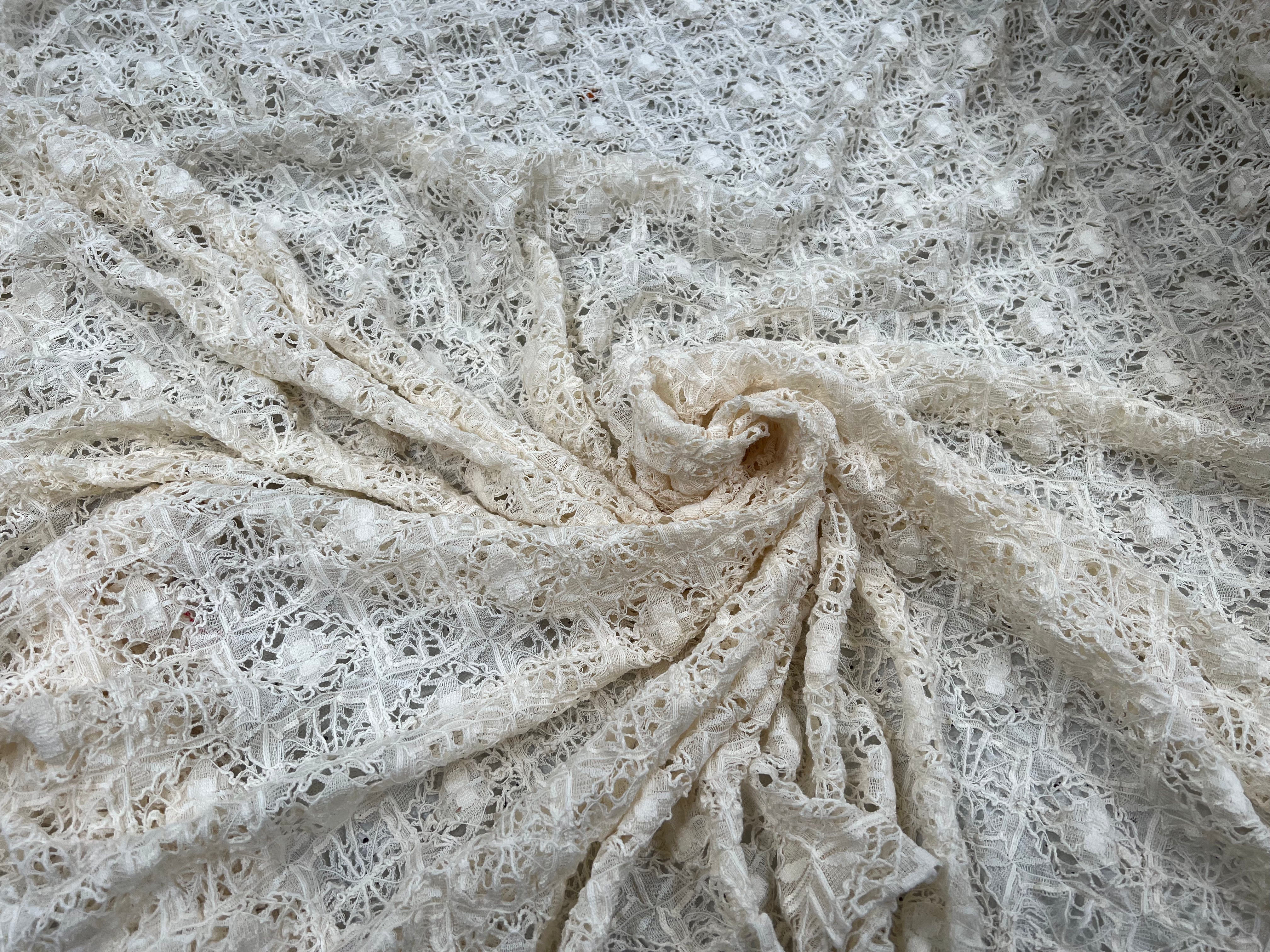 STRETCH DENTELLE FILET NATUREL MSO