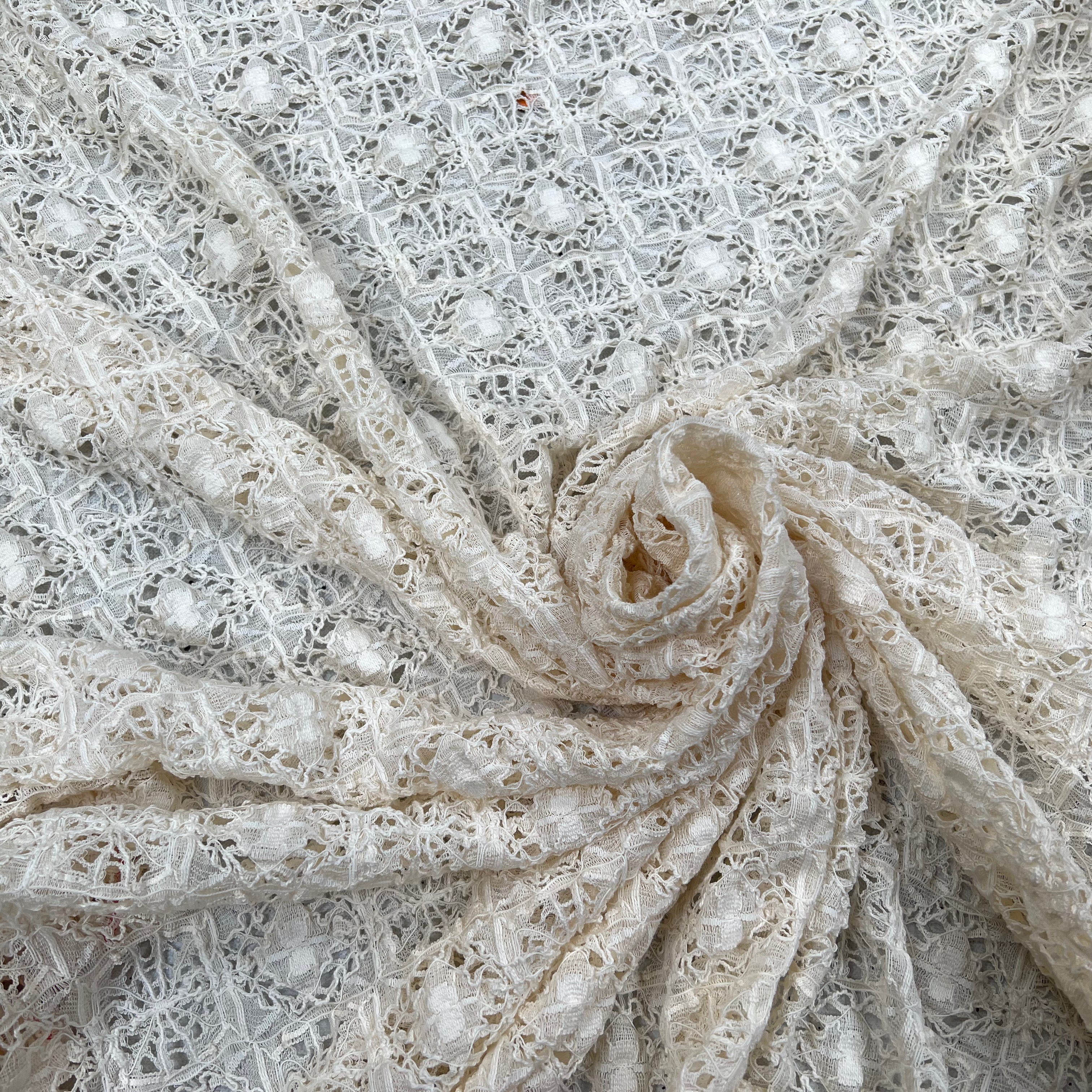 STRETCH DENTELLE FILET NATUREL MSO