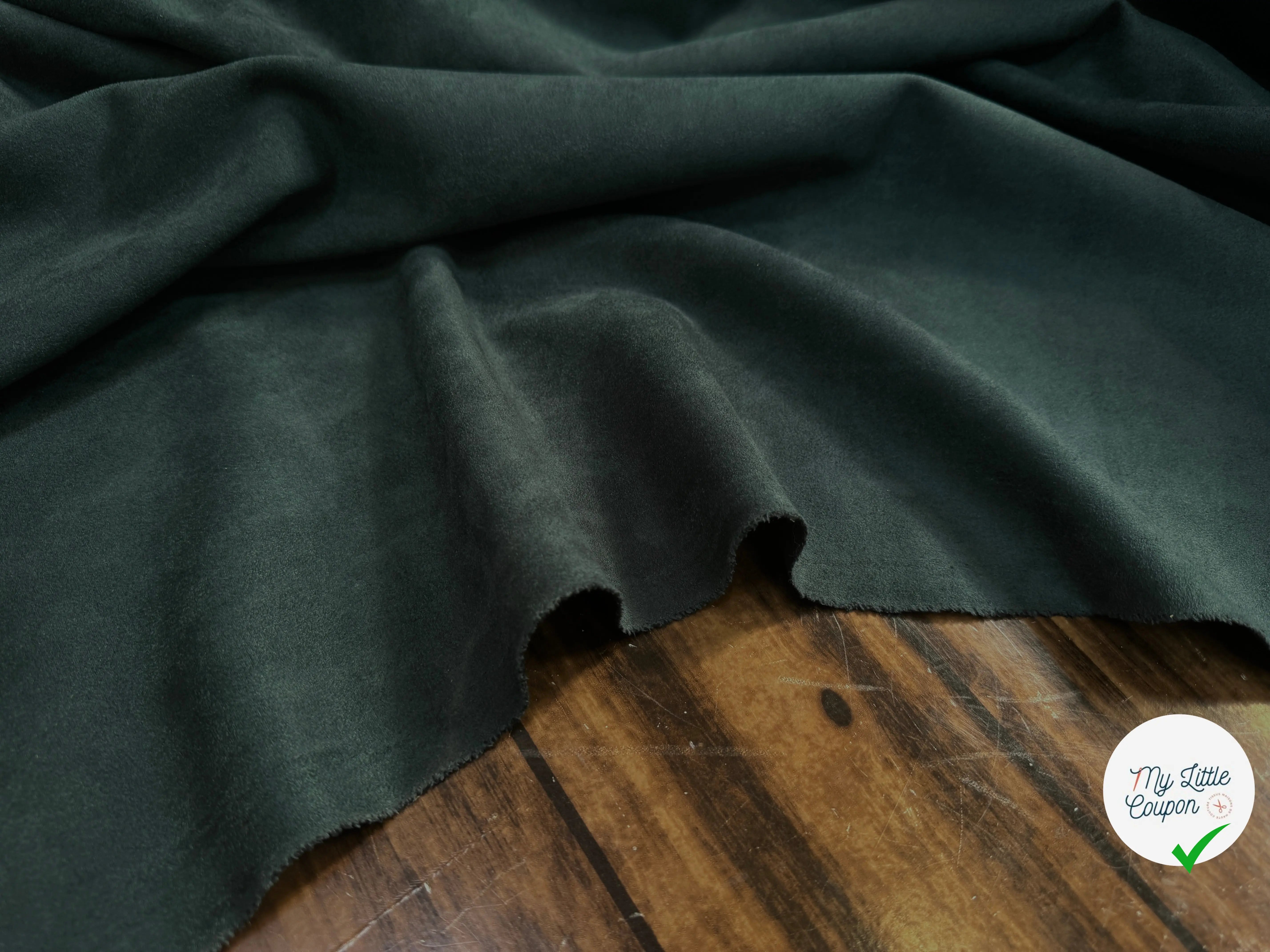 SUEDINE EFFET DAIM DENSE VERT FORET 11%EAÂ - My Little Coupon
