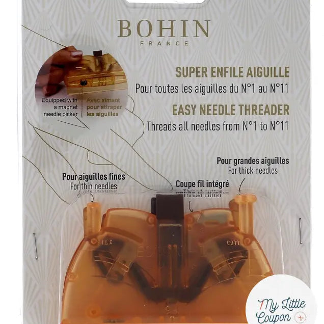 SUPER ENFILE AIGUILLE MARRON OU ROSE - My Little Coupon