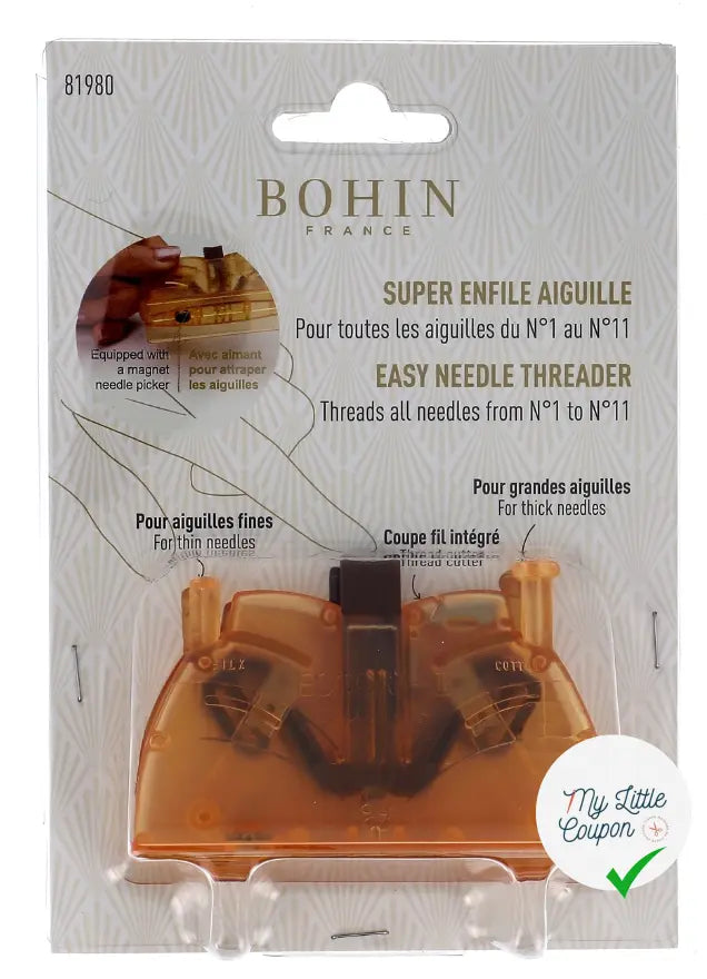 SUPER ENFILE AIGUILLE MARRON OU ROSE - My Little Coupon