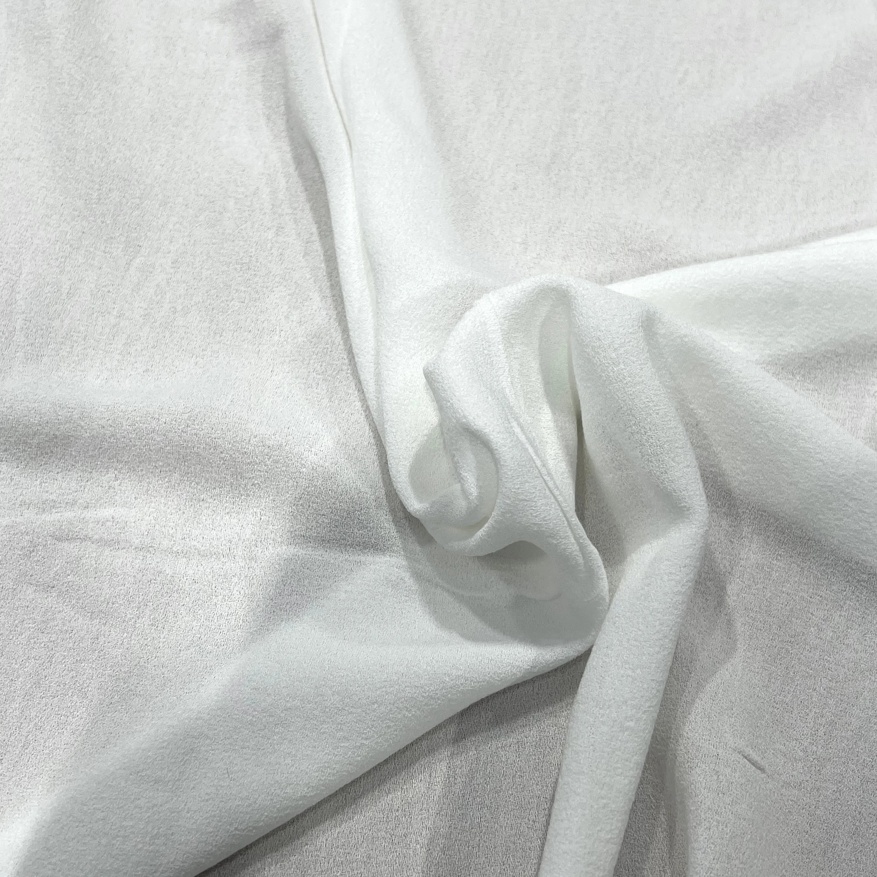 SUPERBE CREPE VISCOSE BLANC 100% VISCOSE 130CM - My Little Coupon