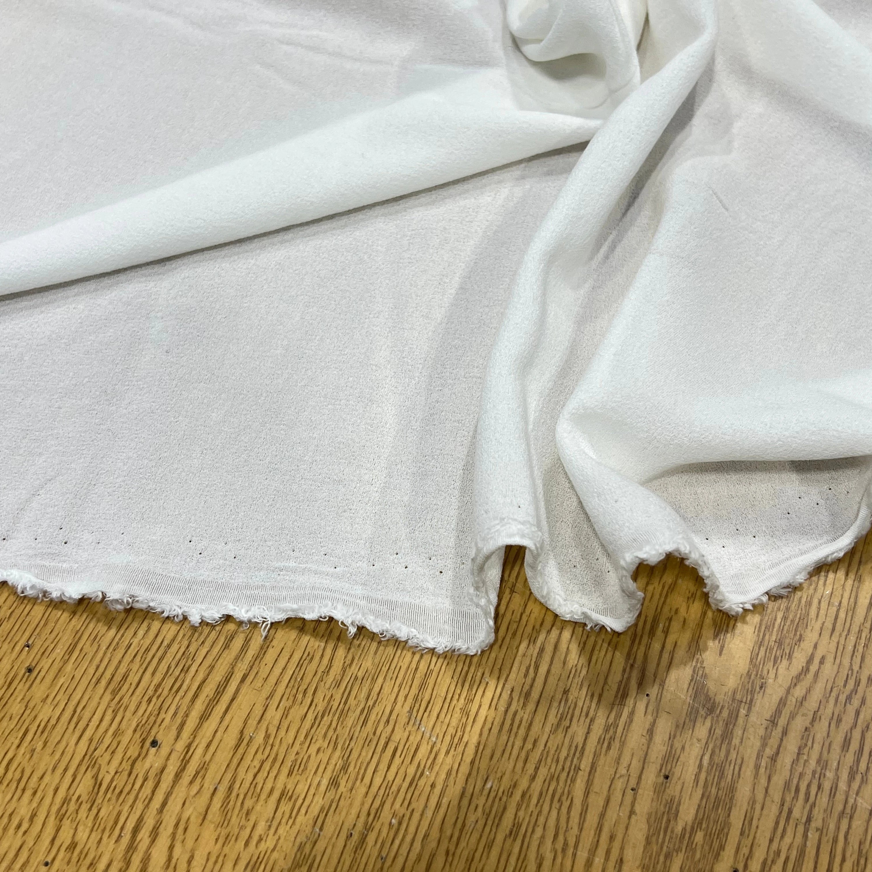 SUPERBE CREPE VISCOSE BLANC 100% VISCOSE 130CM - My Little Coupon