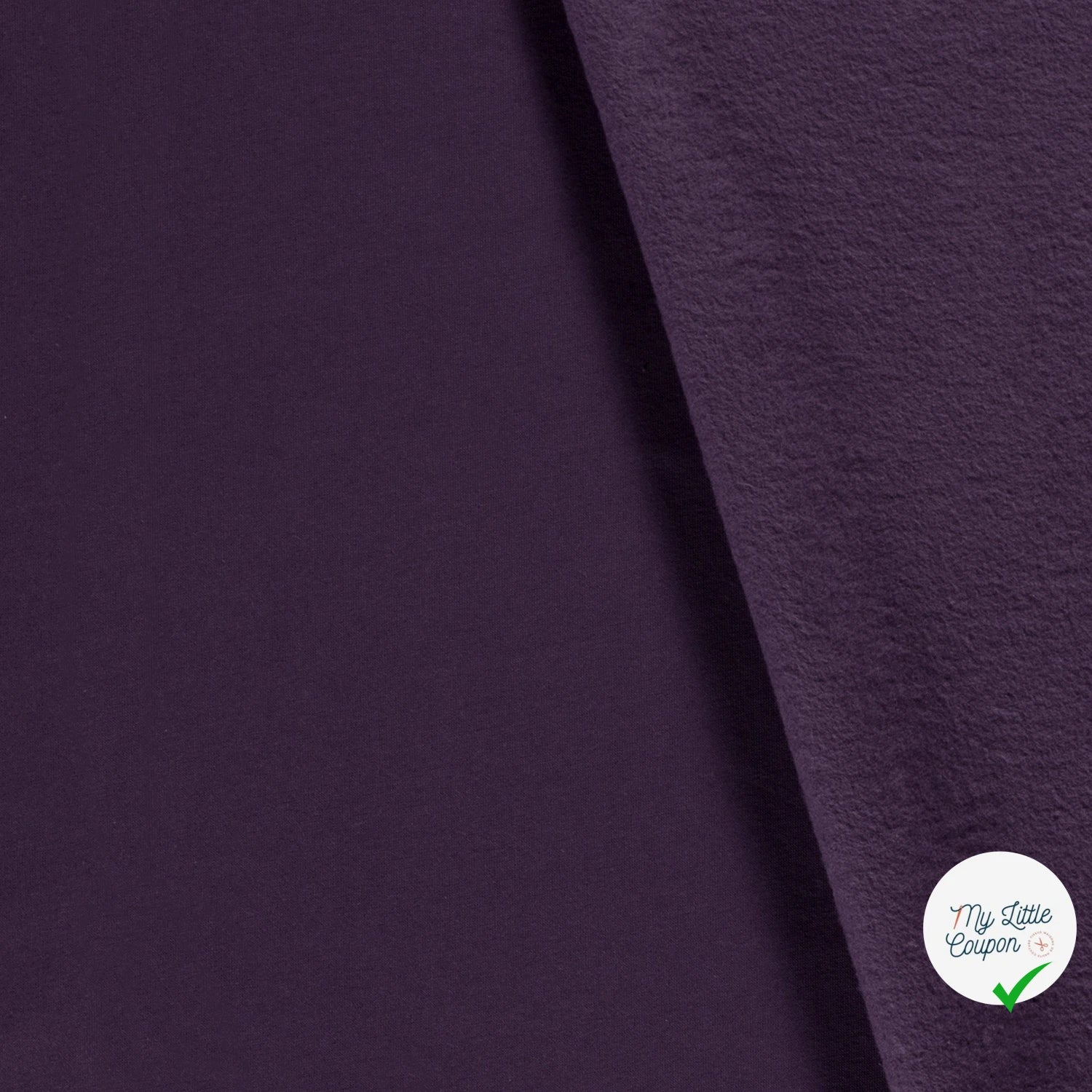 SWEAT JOGGING BROSSÉ AUBERGINE - My Little Coupon