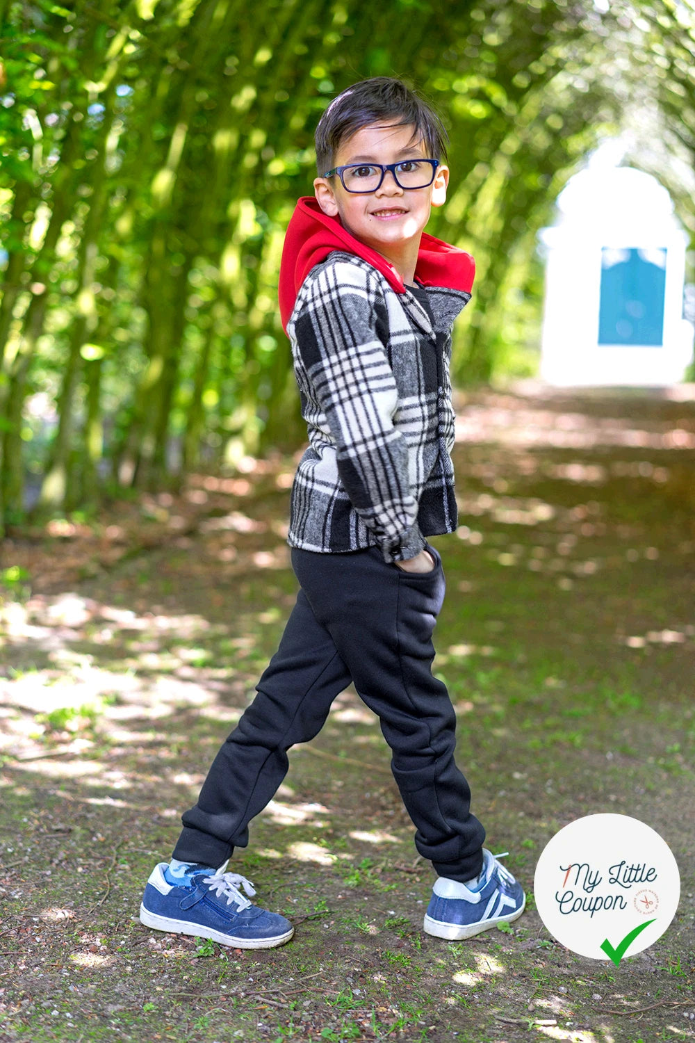 SWEAT JOGGING BROSSÉ NOIR - My Little Coupon
