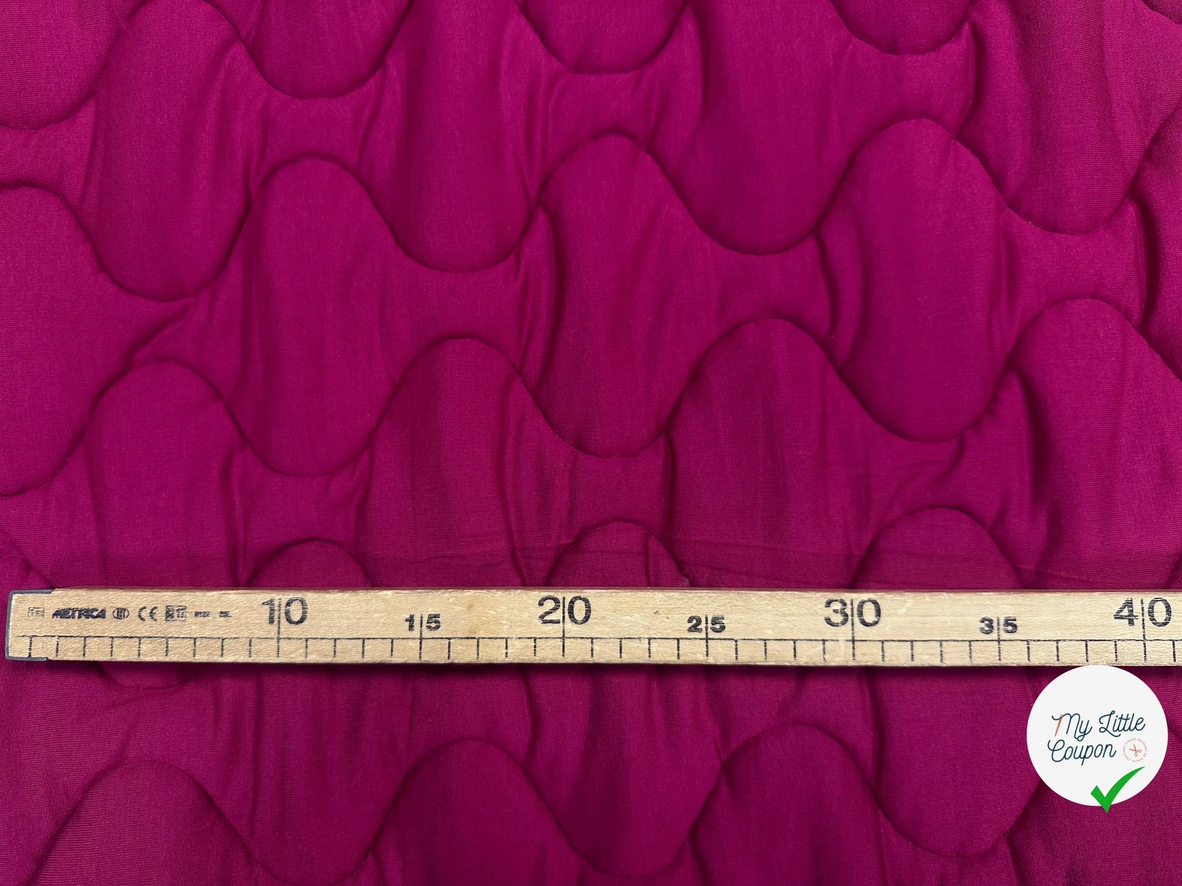 SWEAT MATELASSÉ FUSCHIA VISCOSE DOUBLE FACE MATELASSAGE FRANÇAIS MLC INTERN
