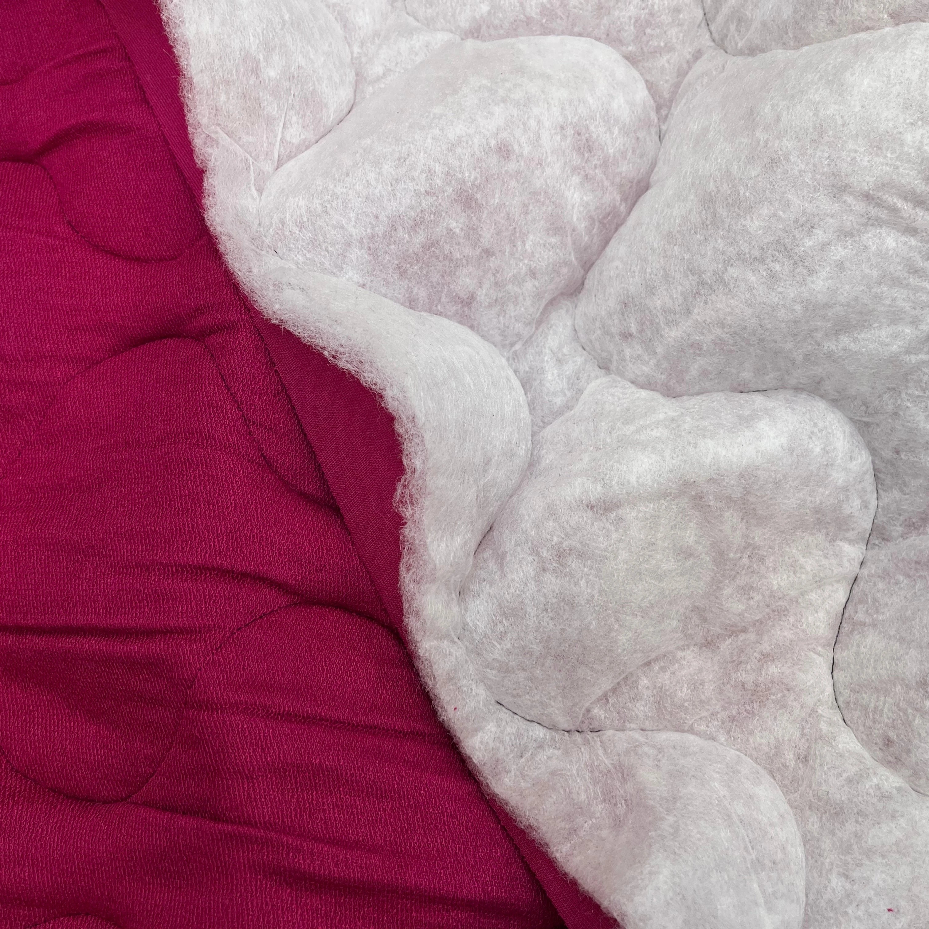 SWEAT MATELASSÉ FUSCHIA VISCOSE SIMPLE FACE - My Little Coupon