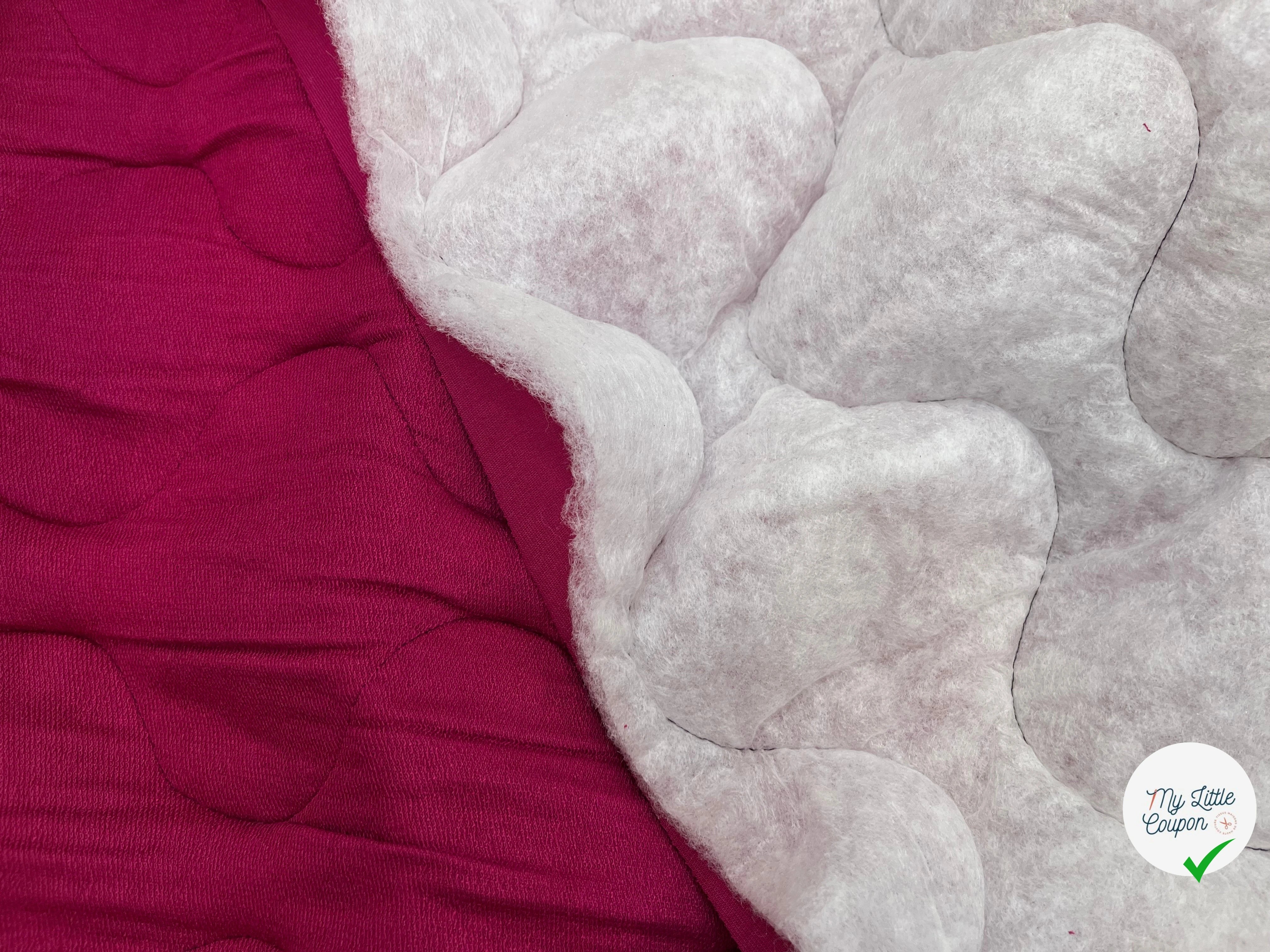 SWEAT MATELASSÉ FUSCHIA VISCOSE SIMPLE FACE - My Little Coupon