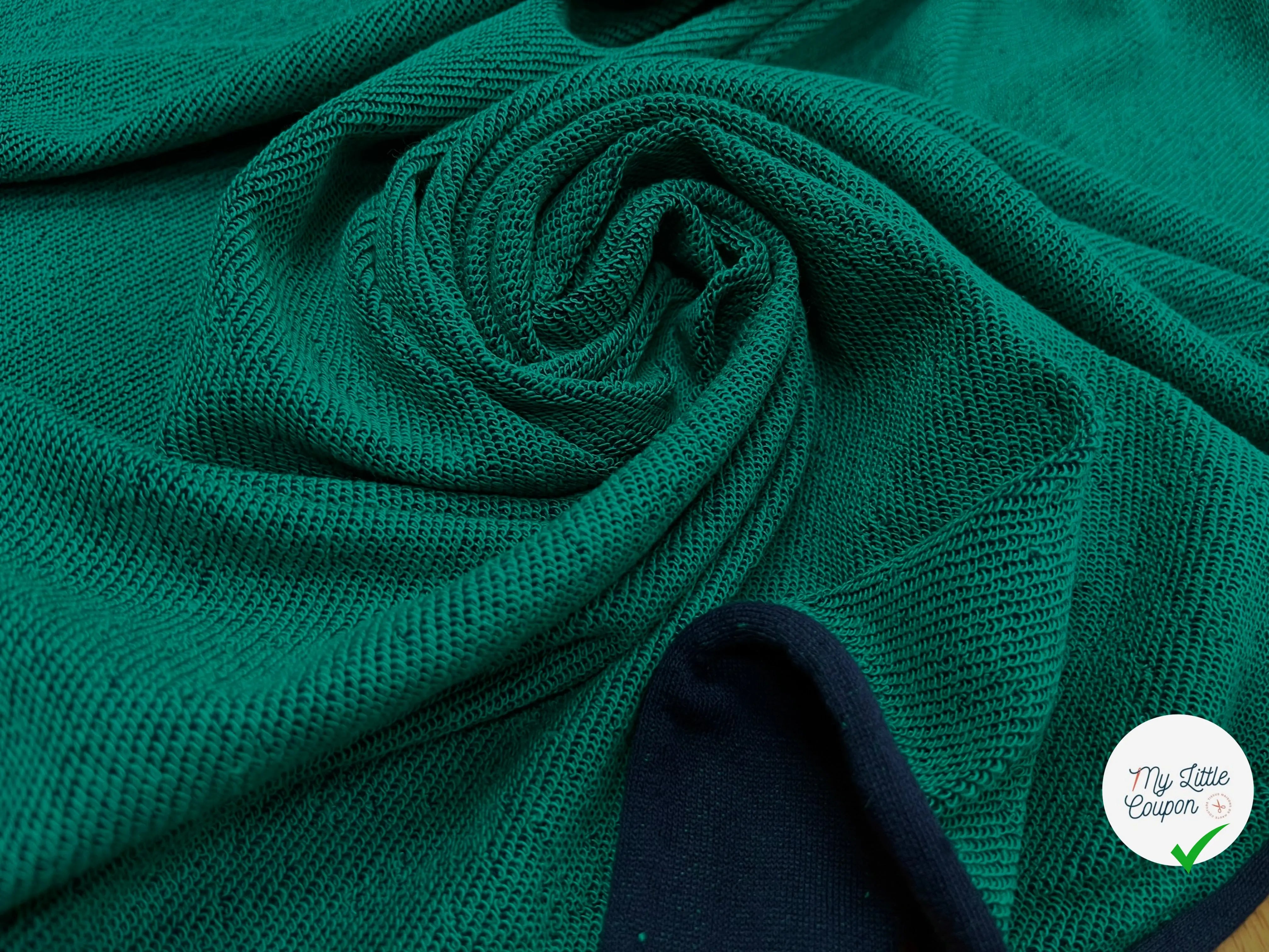 SWEAT TECHNIQUE 64% COTON MADE IN FRANCE GREEN/NAVY - My Little Coupon