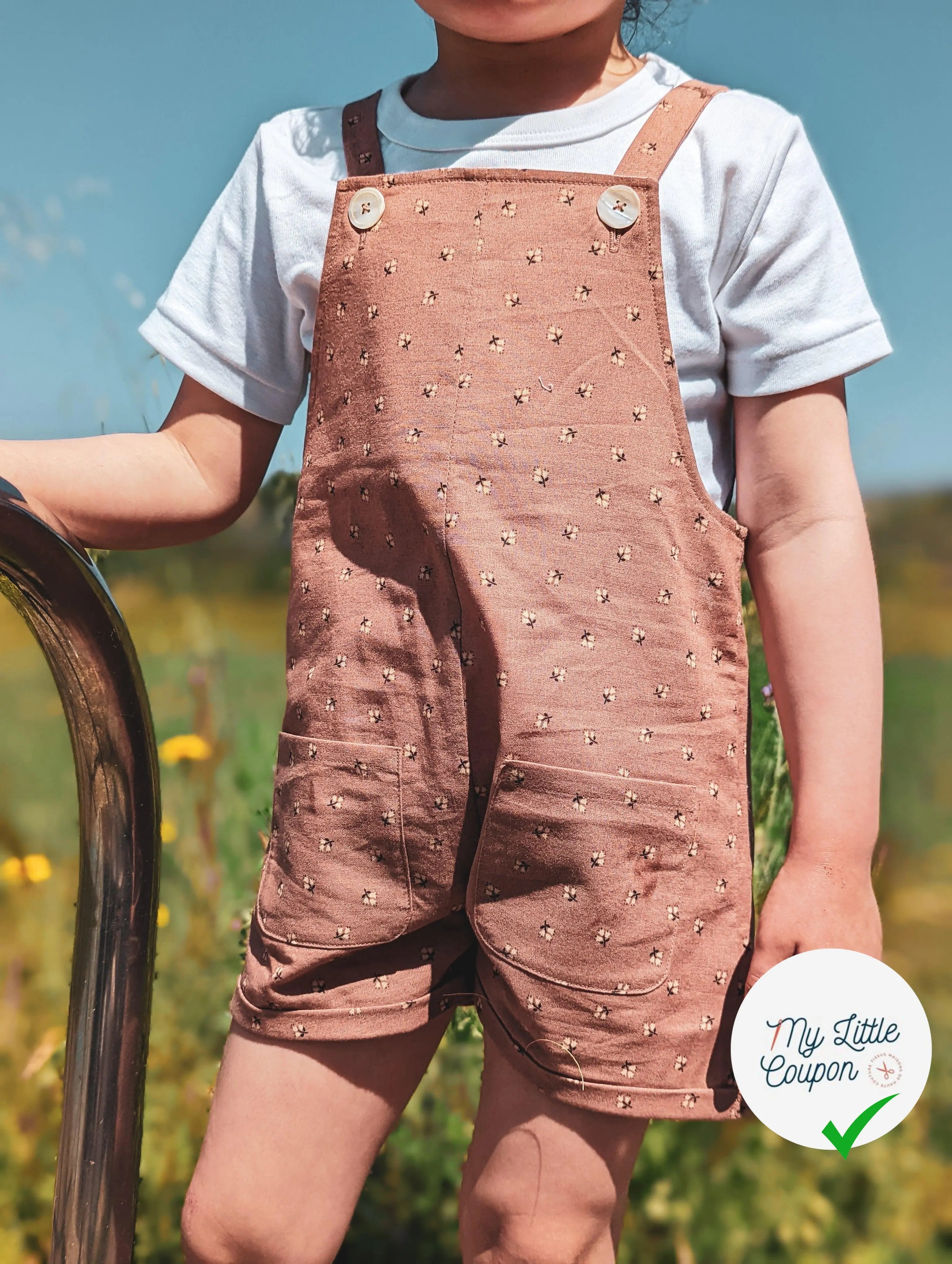 Salopette Fauvette | Du 3 au 12 ans | Marmaï Patterns - My Little Coupon - tissu - coudre