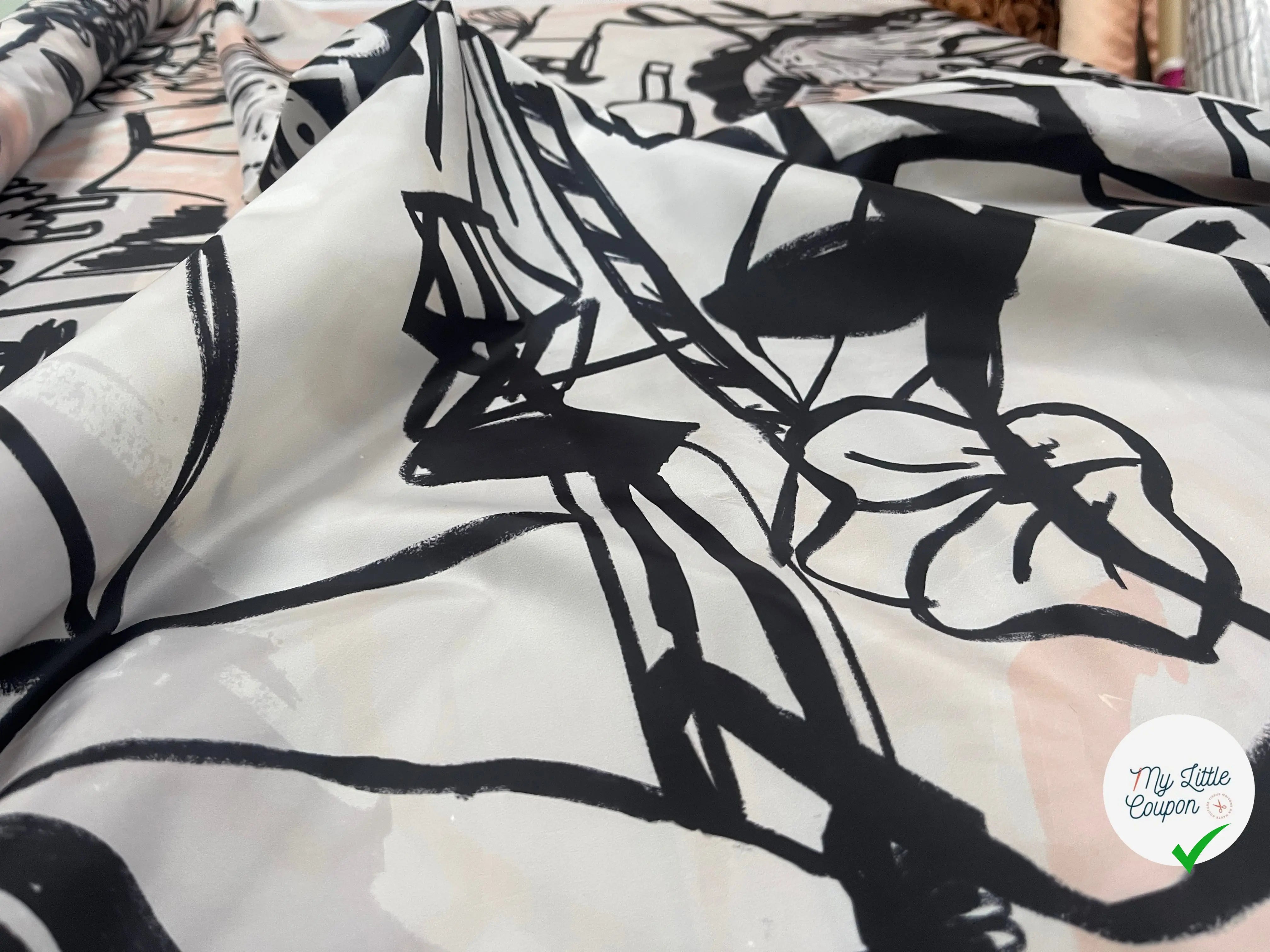 TAFETAS PARKA MOTIF GRIBOUILLI GRAPHIQUE - My Little Coupon