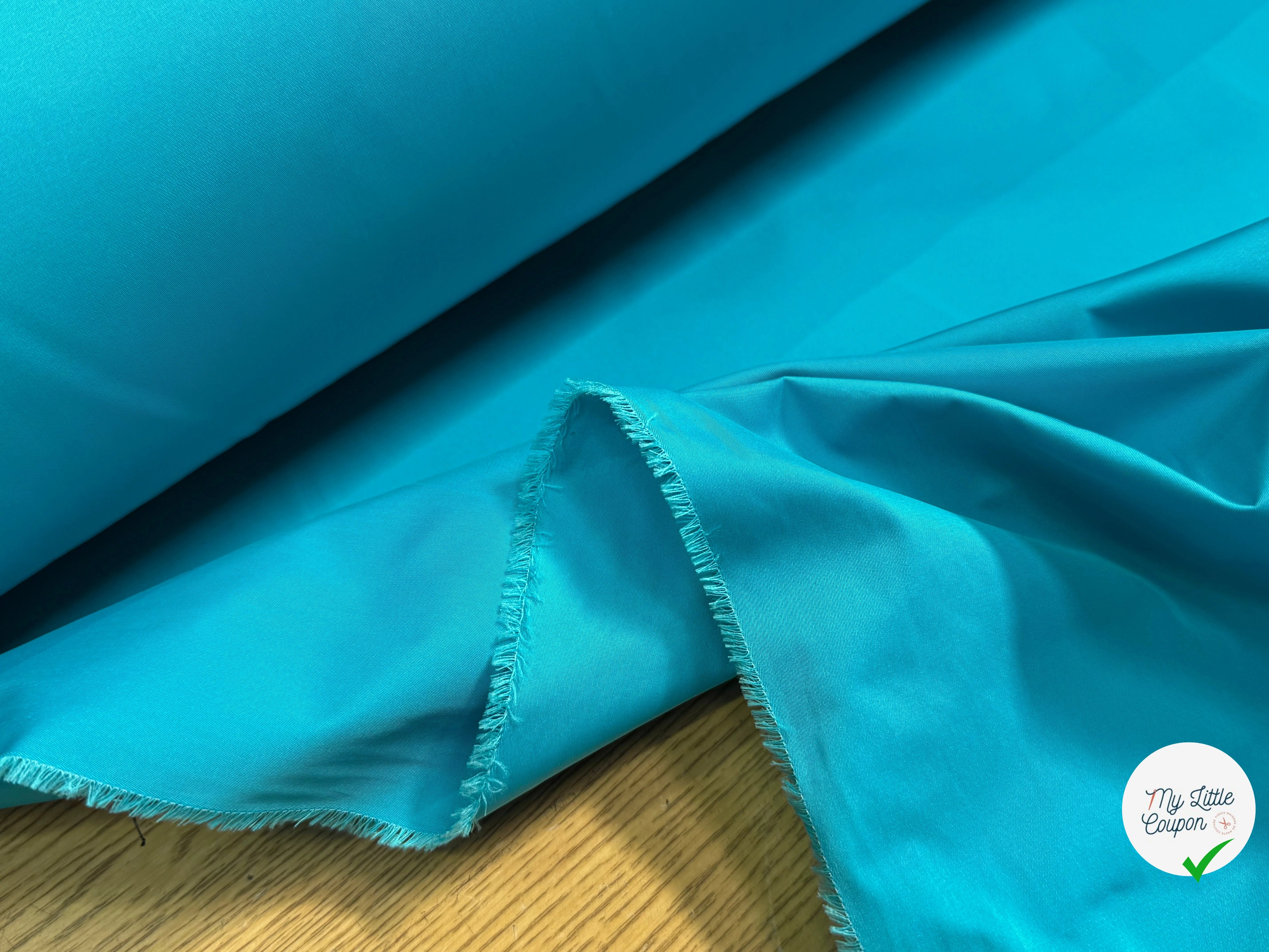 TAFFETAS BELLE DENSITÉ TURQUOISE - My Little Coupon