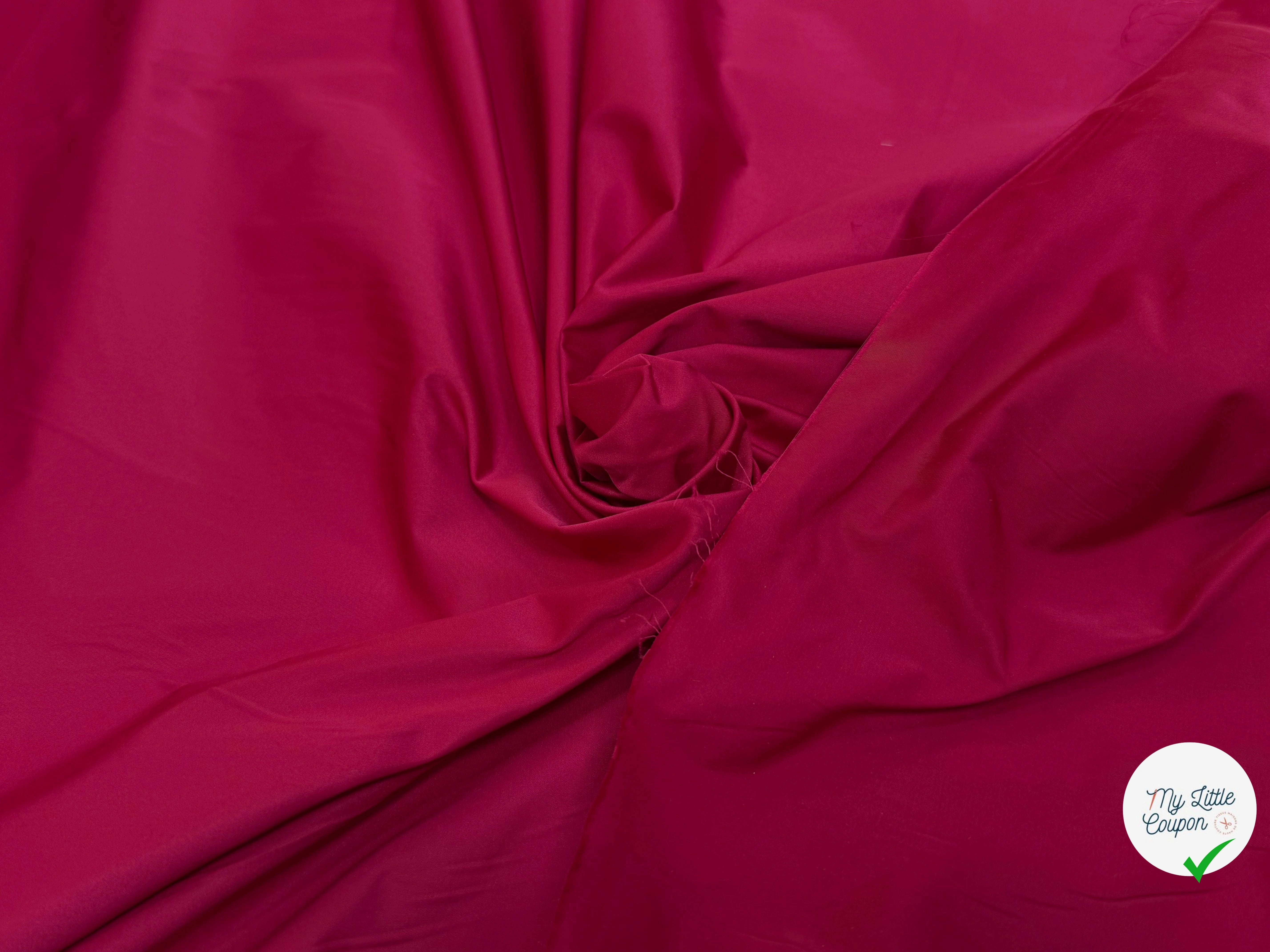 TAFFETAS LOURD CHIC ROSE ROUGE - My Little Coupon