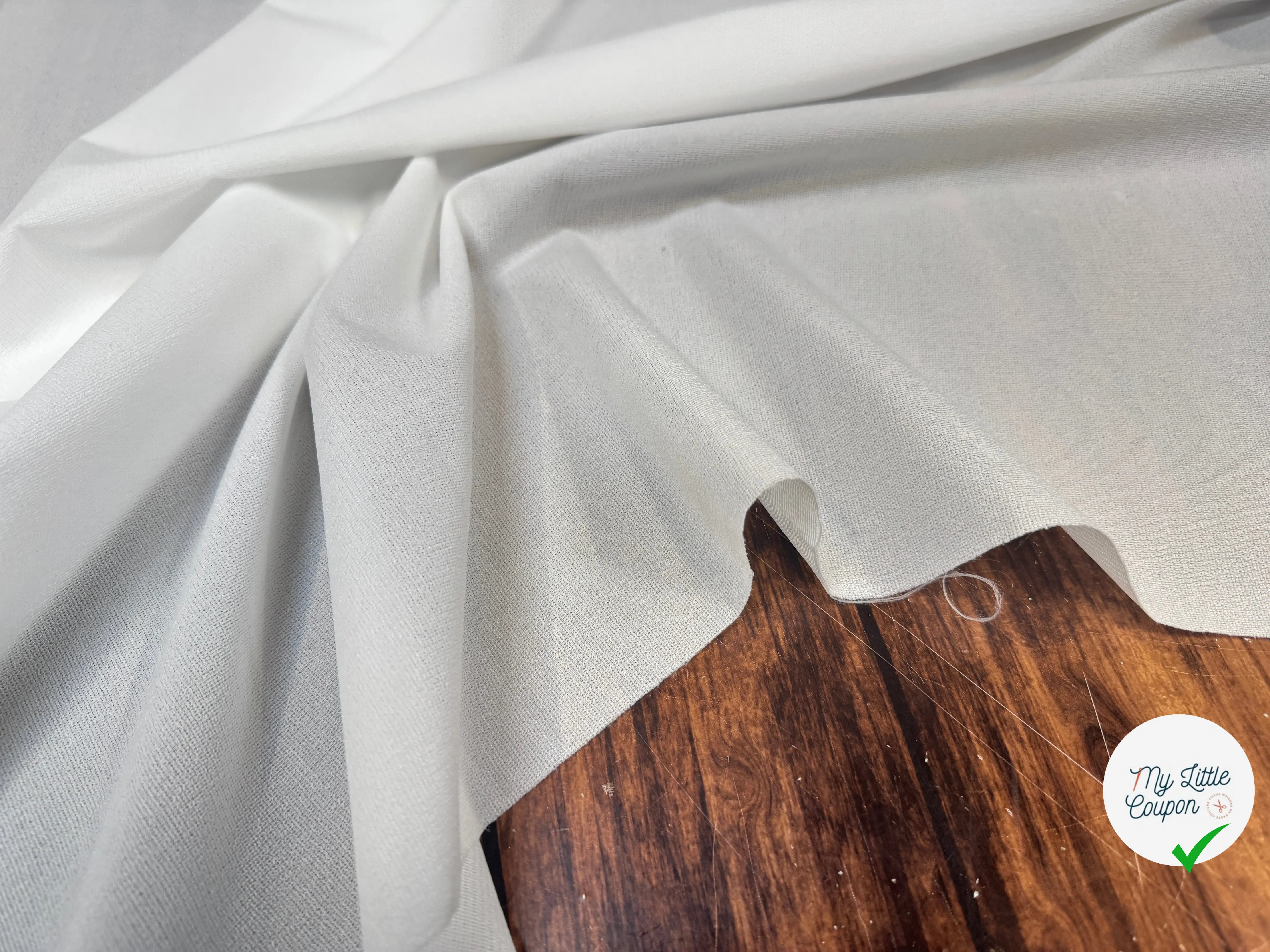 THERMOCOLLANT MAILLE TRICOTÉ BLANC - My Little Coupon